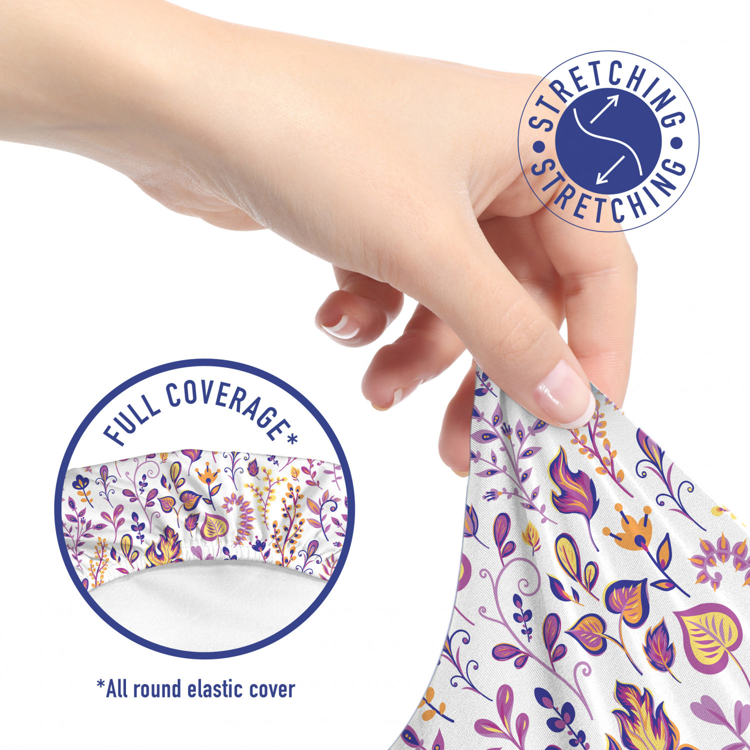 Ambesonne Botany Office Chair Slipcover Protective Stretch Cover - Picture 92 of 184