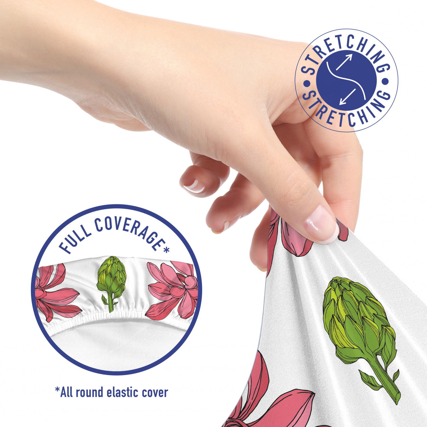 Ambesonne Botany Office Chair Slipcover Protective Stretch Cover - Picture 108 of 184