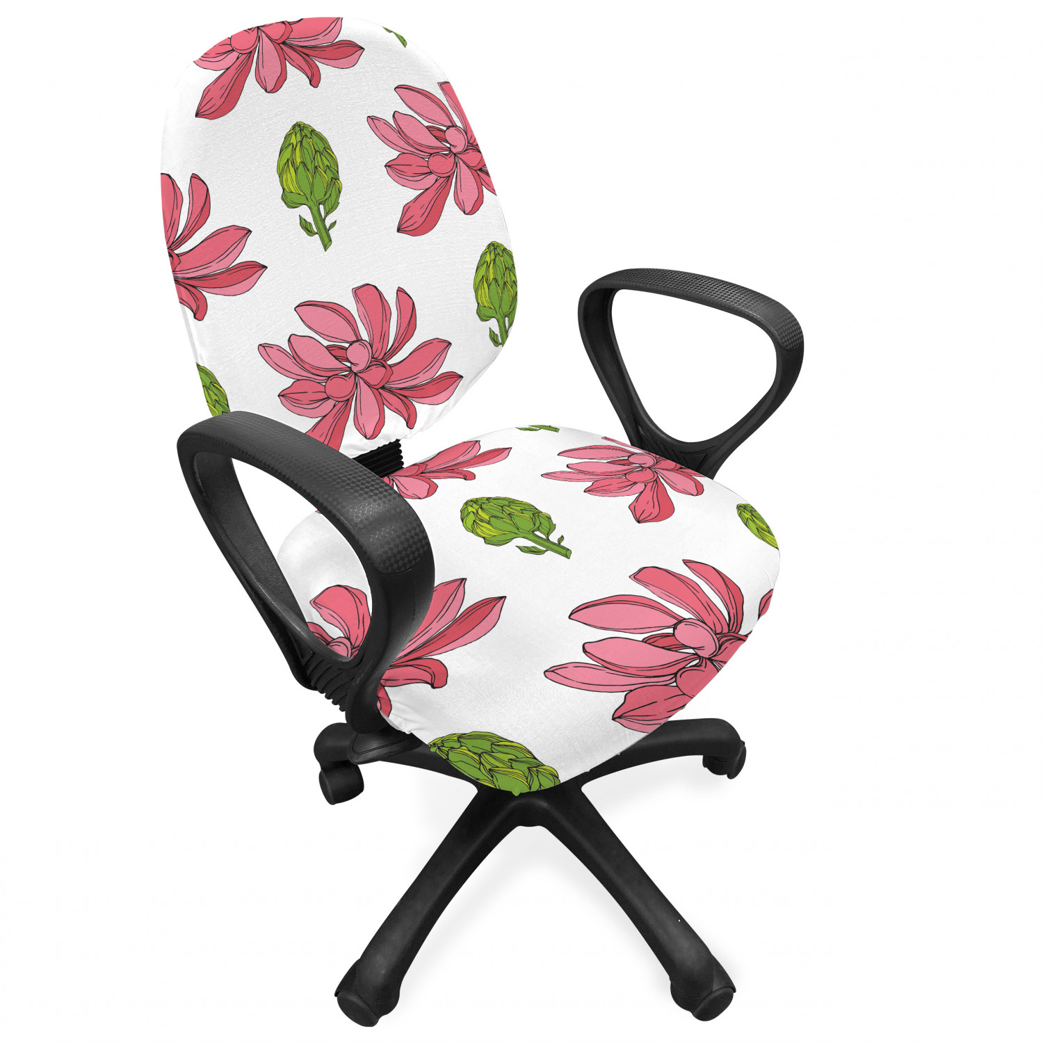 Ambesonne Botany Office Chair Slipcover Protective Stretch Cover - Picture 105 of 184
