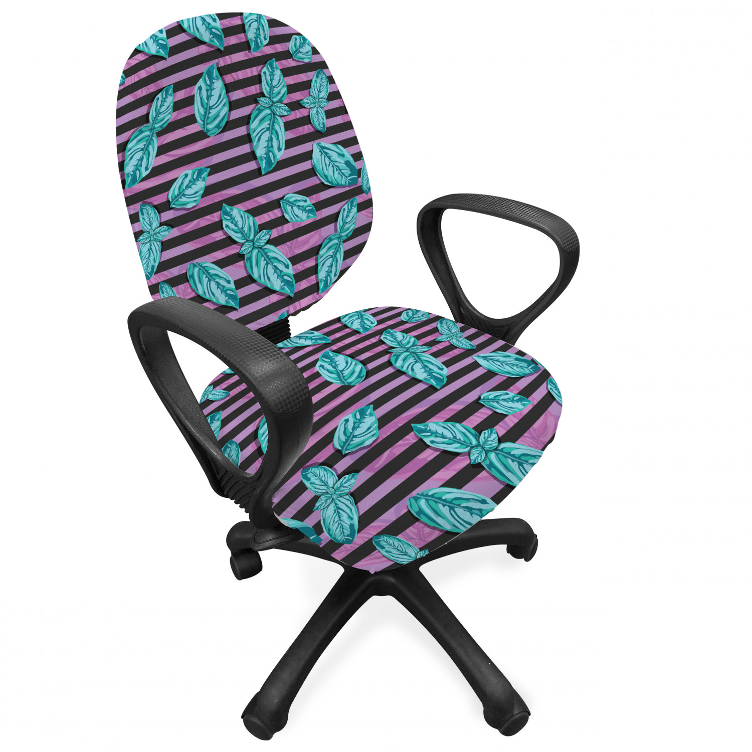 Ambesonne Botany Office Chair Slipcover Protective Stretch Cover - Picture 165 of 184