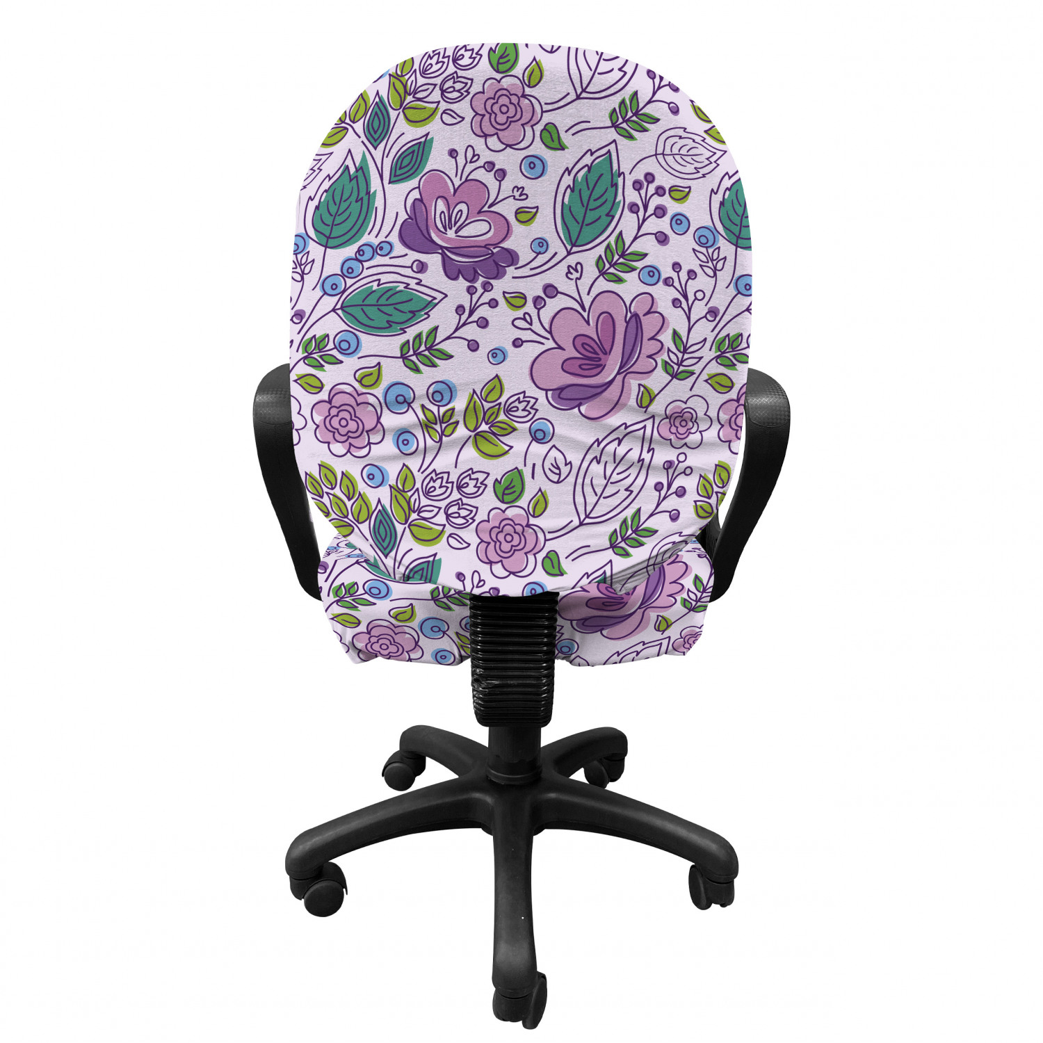 Ambesonne Botany Office Chair Slipcover Protective Stretch Cover - Picture 86 of 184