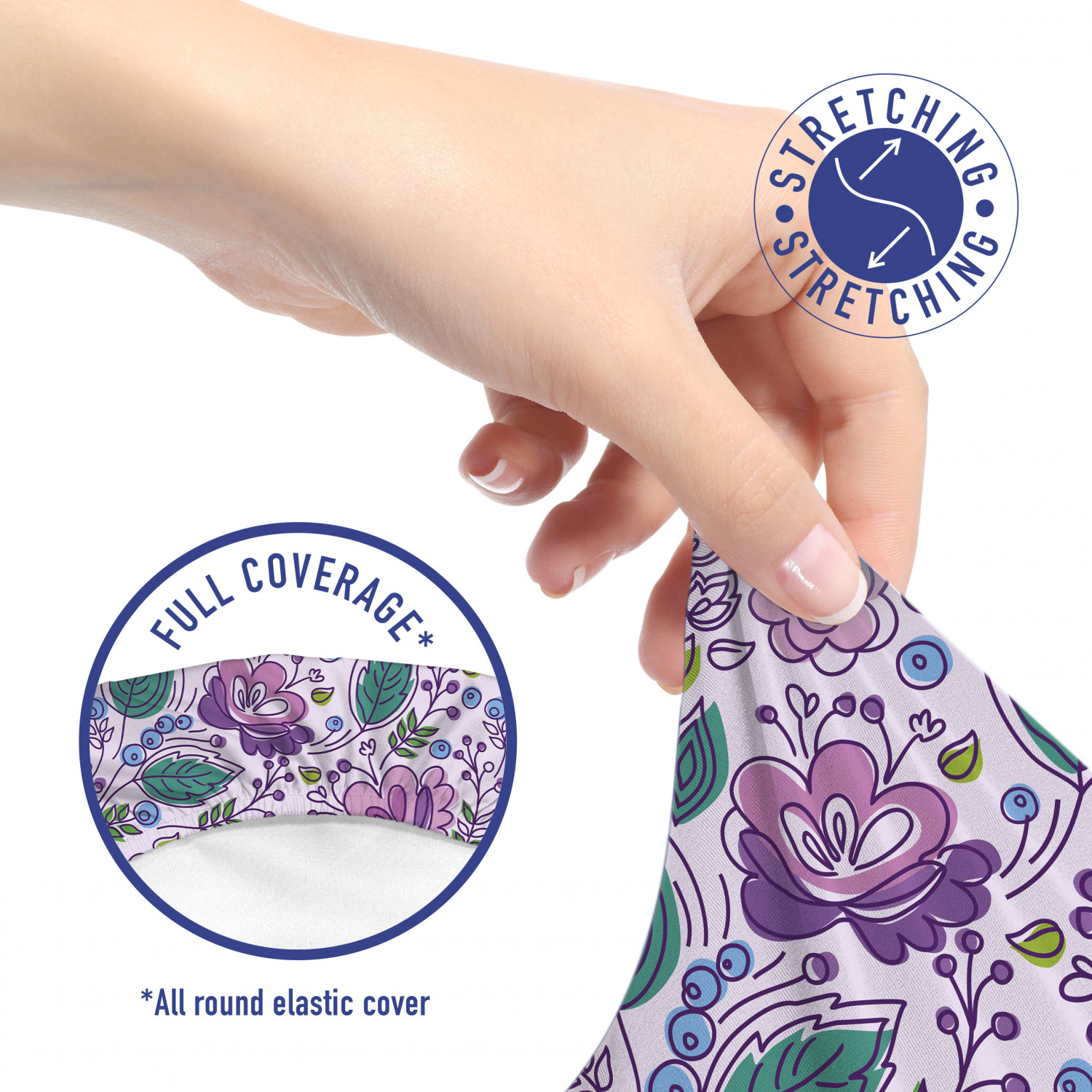 Ambesonne Botany Office Chair Slipcover Protective Stretch Cover - Picture 88 of 184