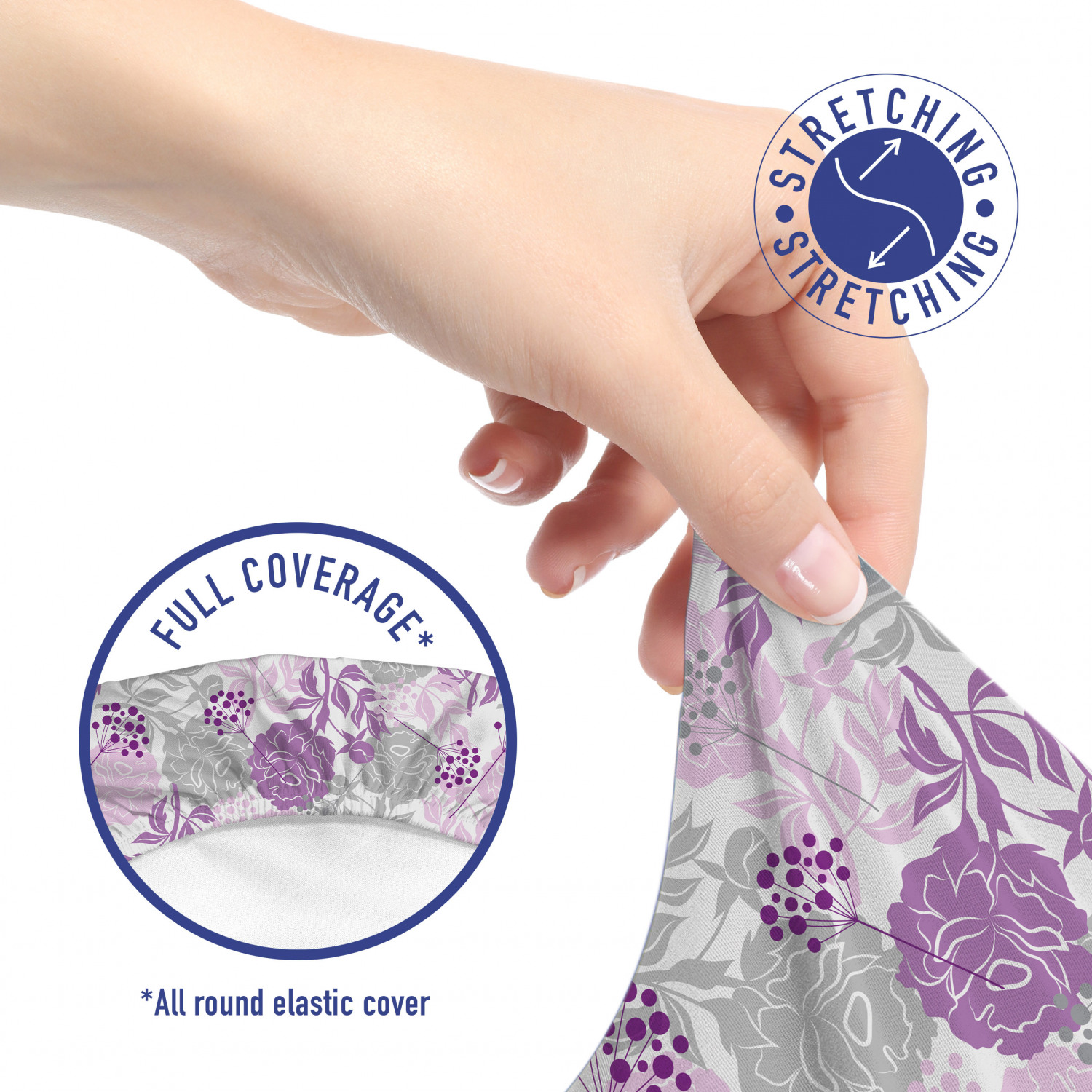 Ambesonne Botany Office Chair Slipcover Protective Stretch Cover - Picture 72 of 184