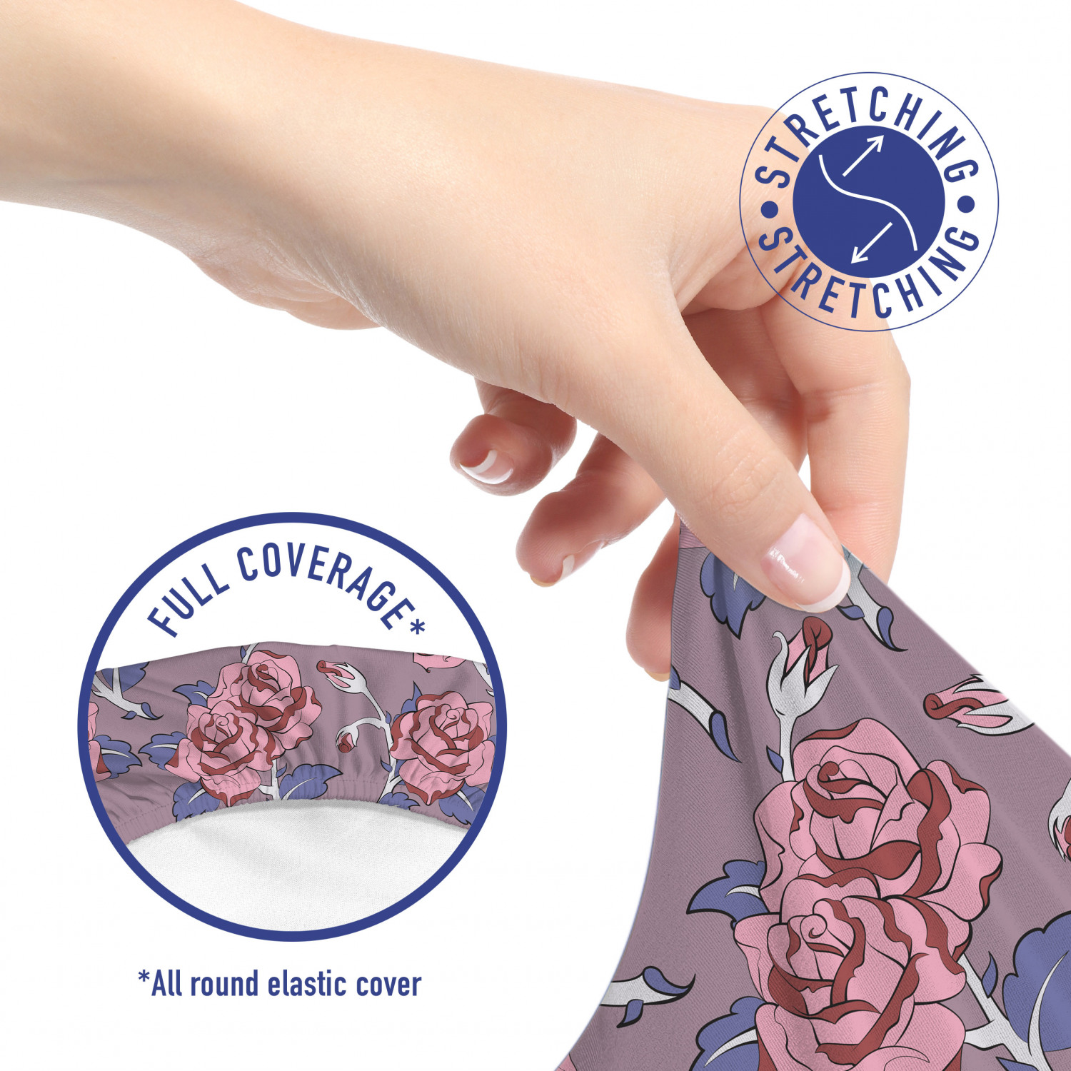 Ambesonne Botany Office Chair Slipcover Protective Stretch Cover - Picture 28 of 184