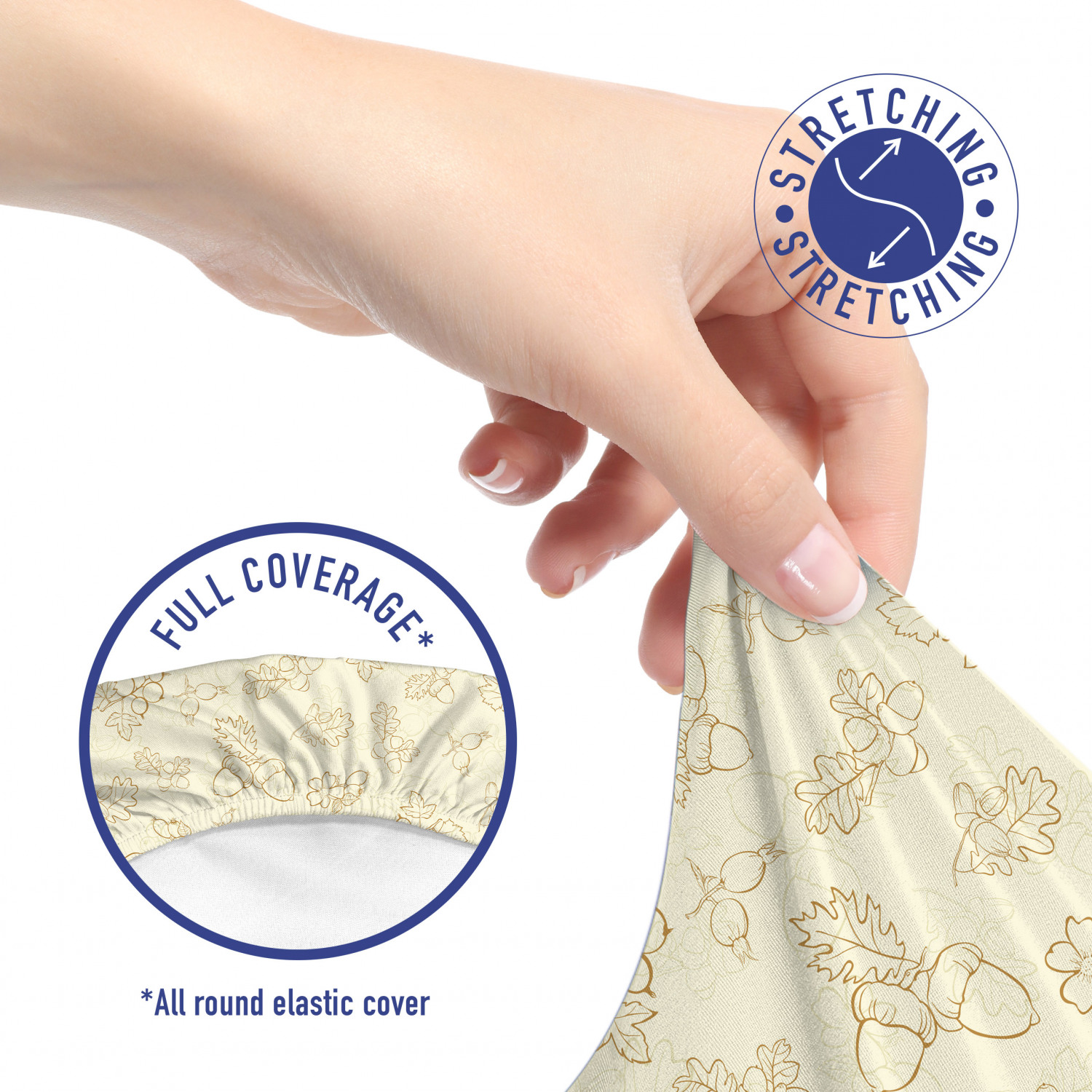 Ambesonne Botany Office Chair Slipcover Protective Stretch Cover - Picture 104 of 184