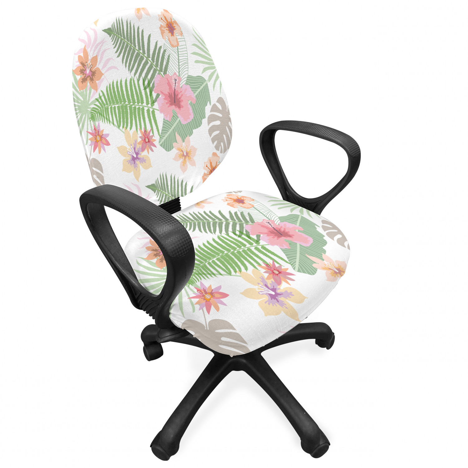 Ambesonne Botany Office Chair Slipcover Protective Stretch Cover - Picture 77 of 184