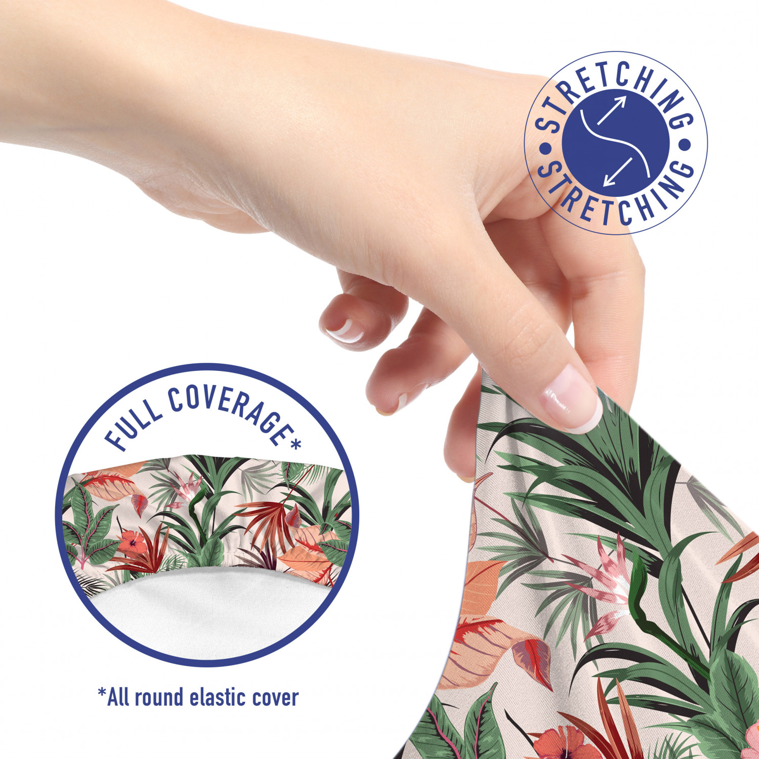 Ambesonne Botany Office Chair Slipcover Protective Stretch Cover - Picture 52 of 184