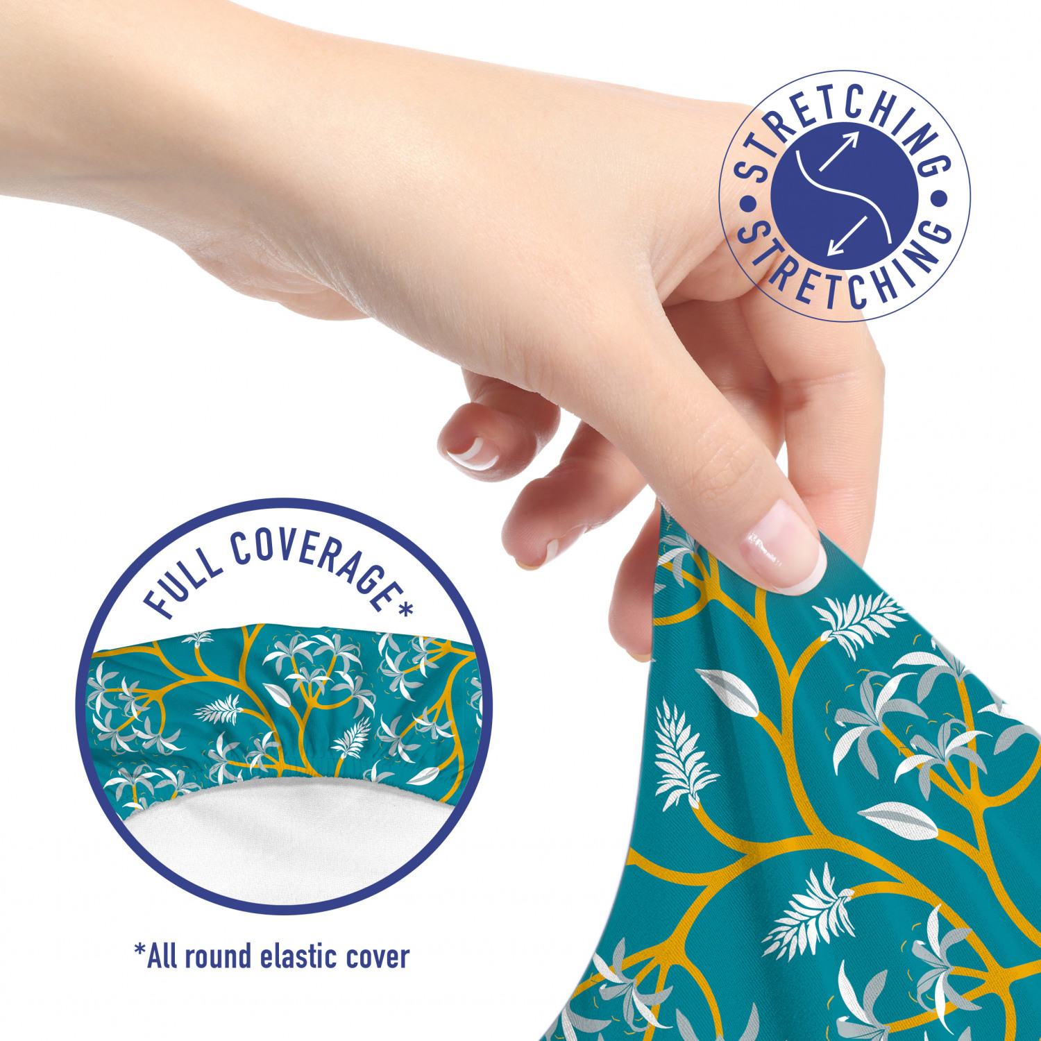 Ambesonne Botany Office Chair Slipcover Protective Stretch Cover - Picture 140 of 184