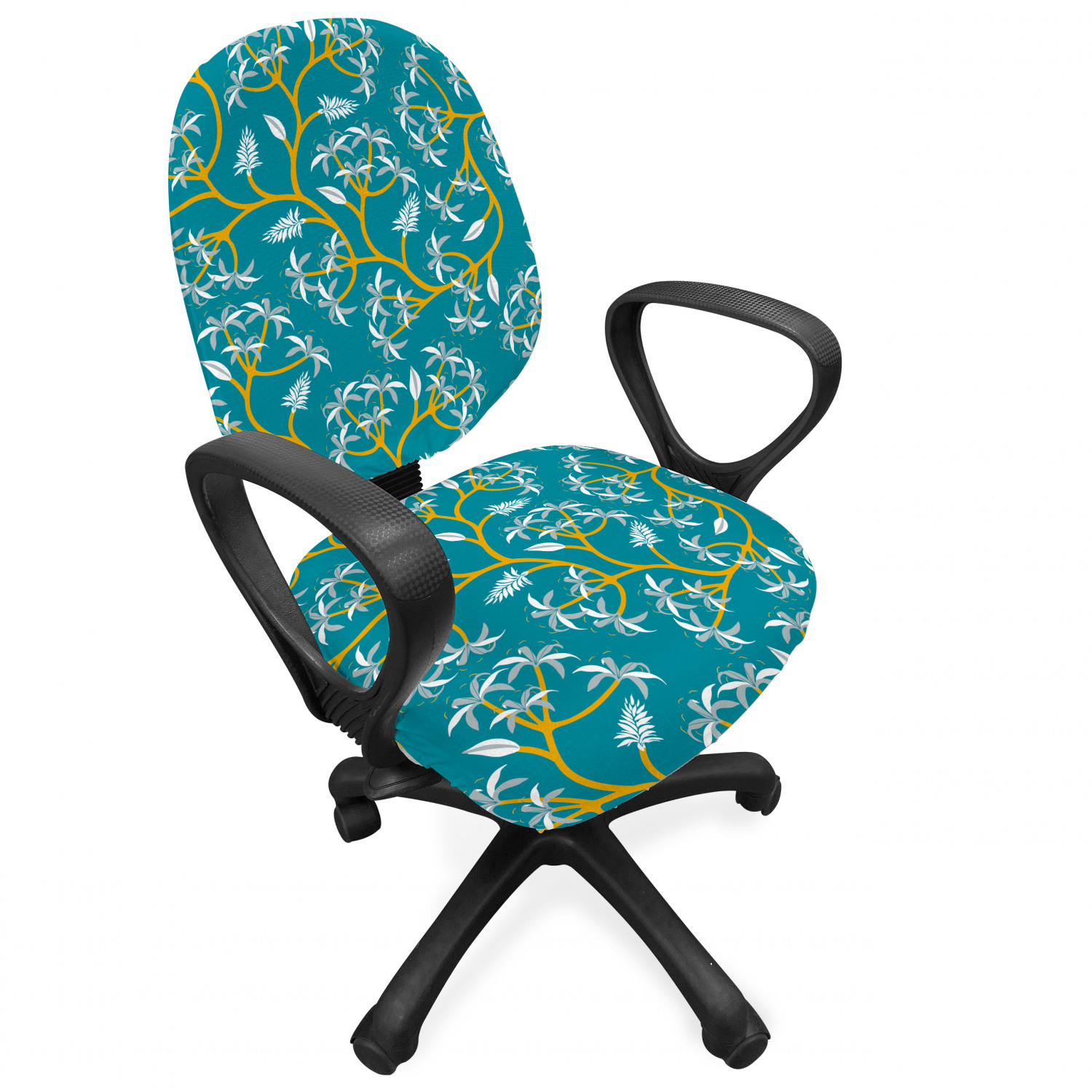 Ambesonne Botany Office Chair Slipcover Protective Stretch Cover - Picture 137 of 184
