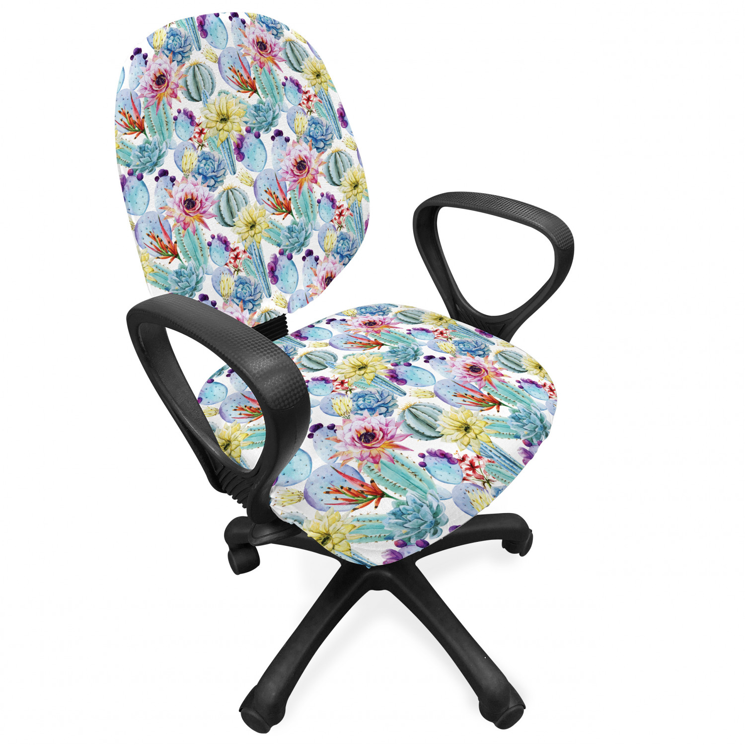 Ambesonne Cactus Office Chair Slipcover Protective Stretch Cover - Picture 73 of 244