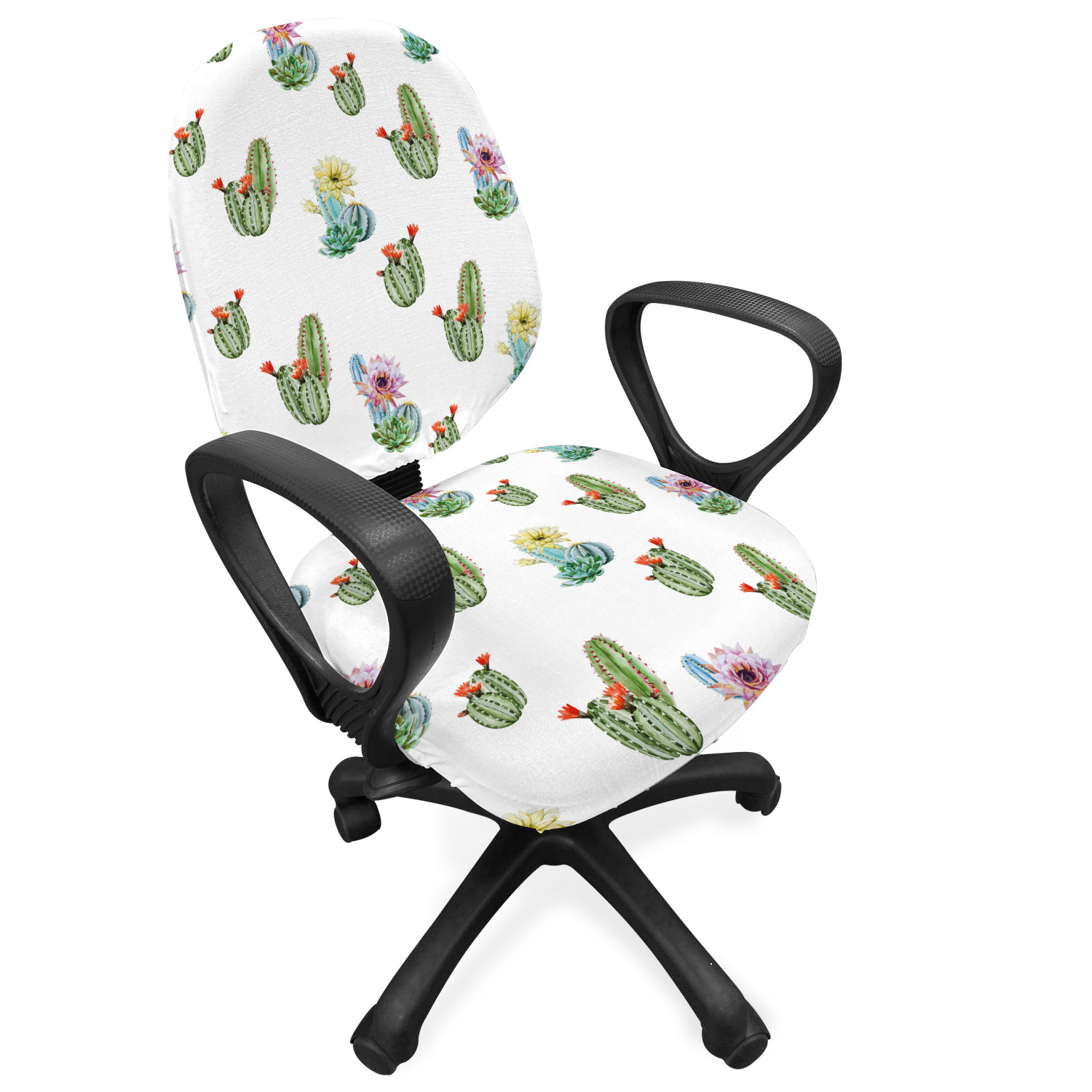 Ambesonne Cactus Office Chair Slipcover Protective Stretch Cover - Picture 121 of 244