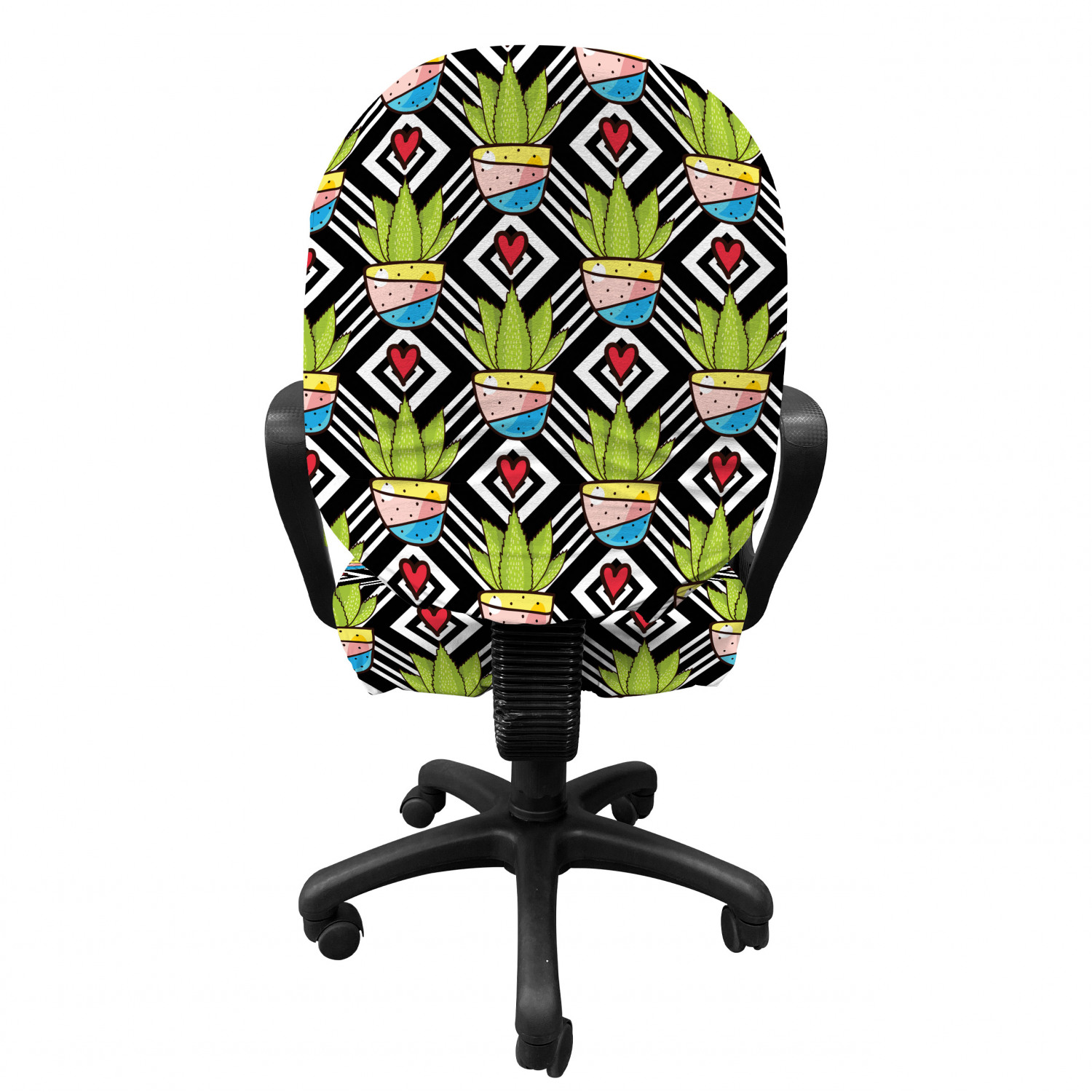 Ambesonne Cactus Office Chair Slipcover Protective Stretch Cover - Picture 178 of 244
