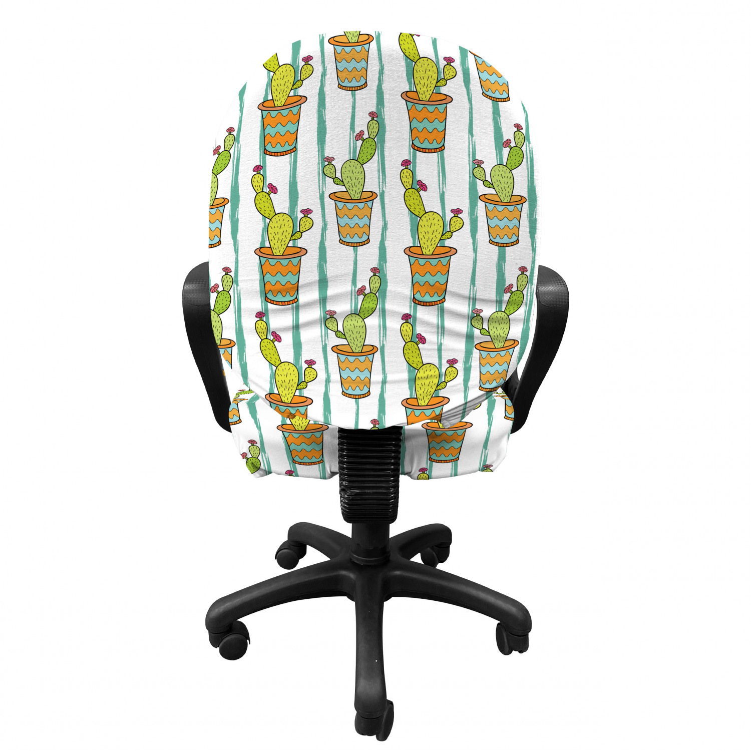 Ambesonne Cactus Office Chair Slipcover Protective Stretch Cover - Picture 226 of 244