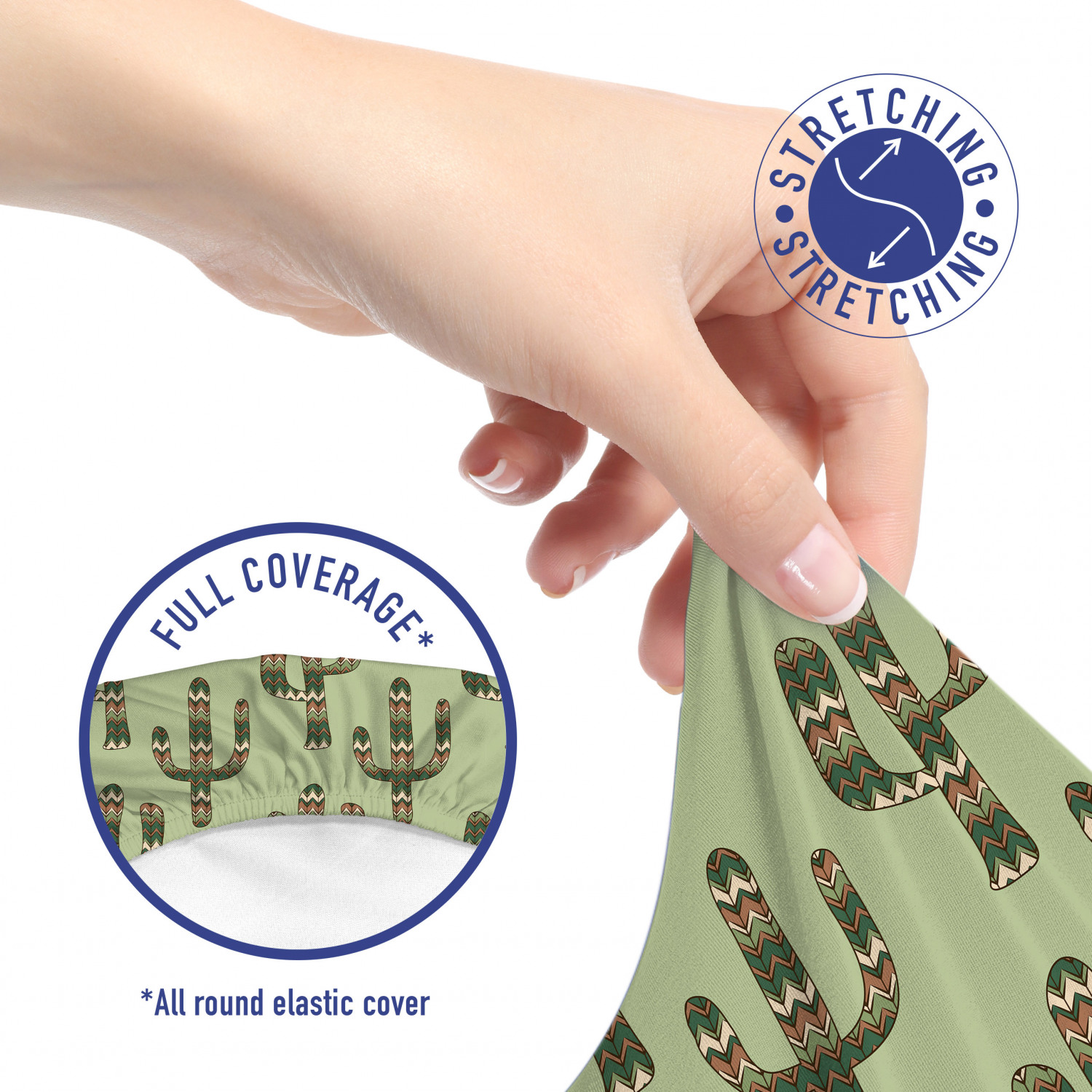 Ambesonne Cactus Office Chair Slipcover Protective Stretch Cover - Picture 144 of 244