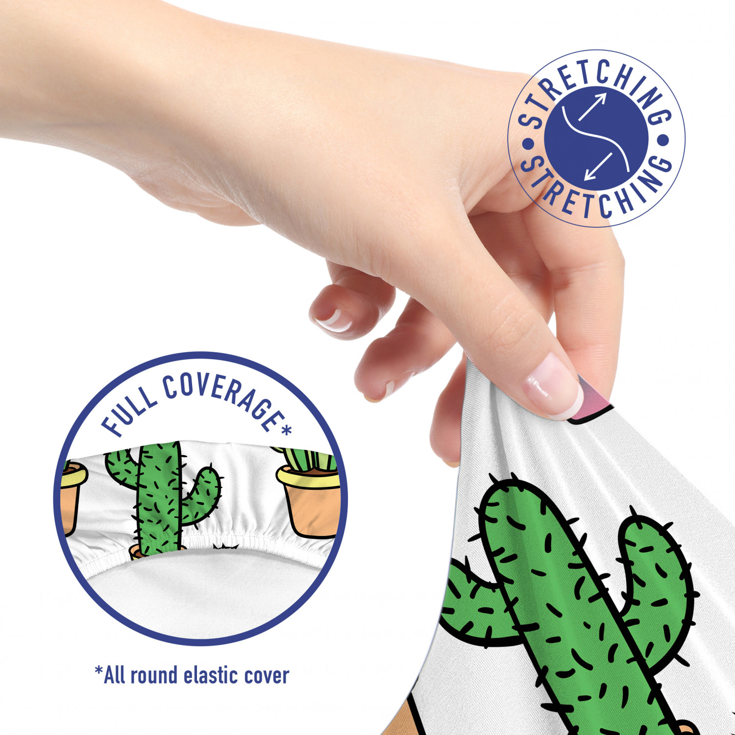 Ambesonne Cactus Office Chair Slipcover Protective Stretch Cover - Picture 52 of 244