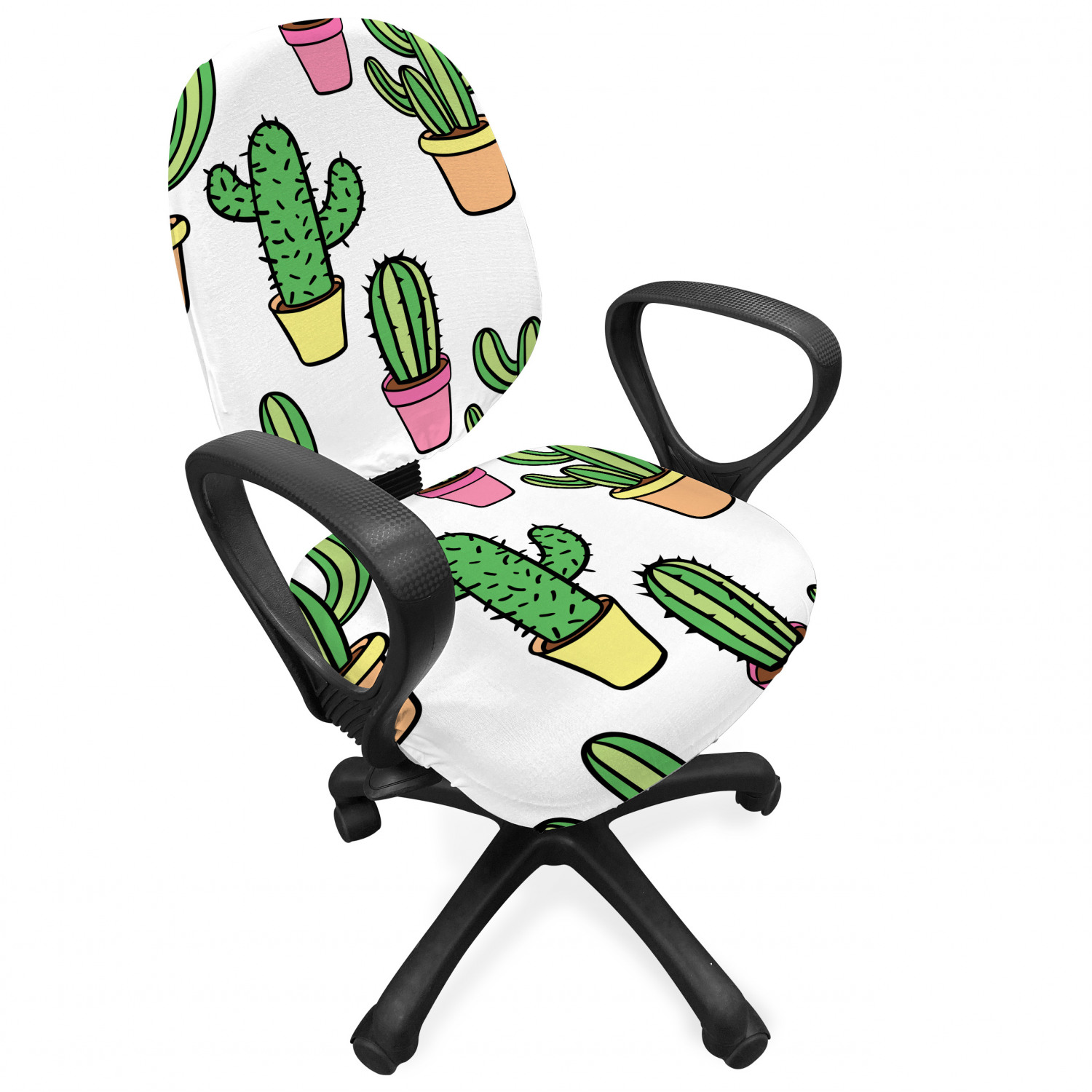 Ambesonne Cactus Office Chair Slipcover Protective Stretch Cover - Picture 49 of 244