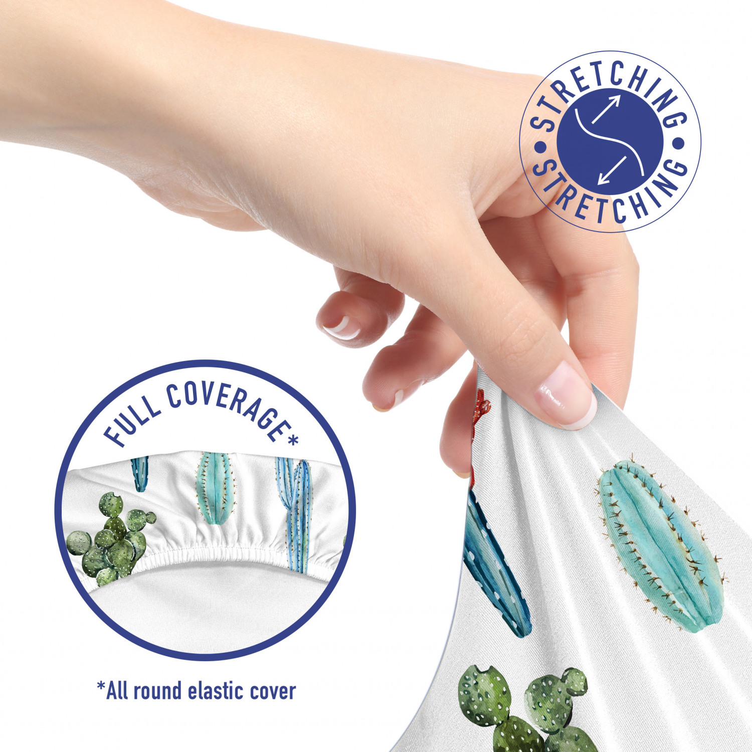Ambesonne Cactus Office Chair Slipcover Protective Stretch Cover - Picture 16 of 244