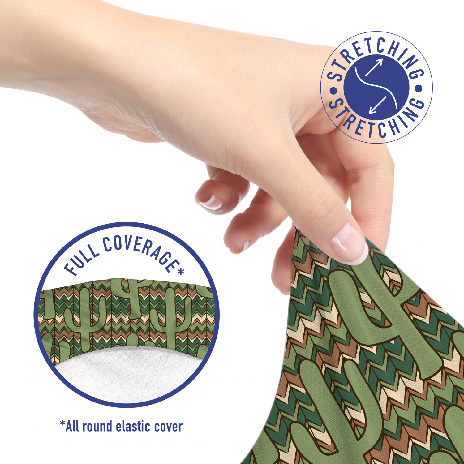 Ambesonne Cactus Office Chair Slipcover Protective Stretch Cover - Picture 60 of 244