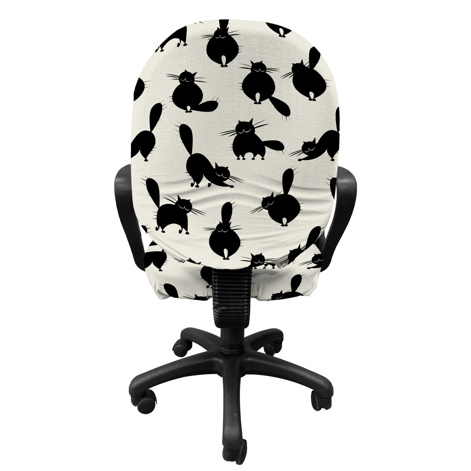 Ambesonne Cat Office Chair Slipcover Protective Stretch Cover eBay