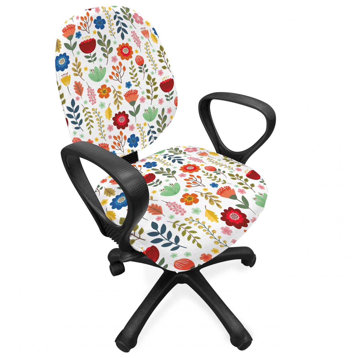 Ambesonne Botany Office Chair Slipcover Protective Stretch Cover - Picture 141 of 184