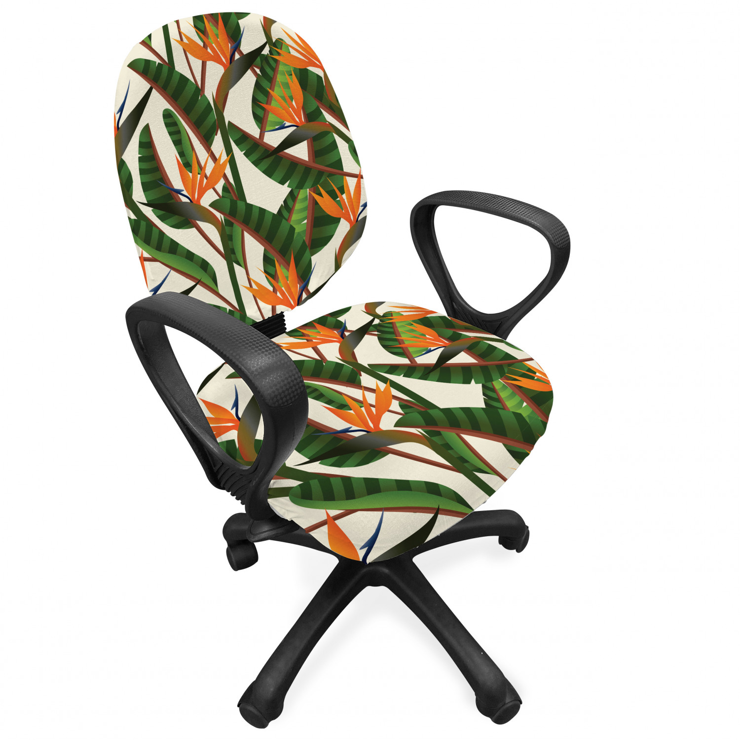 Ambesonne Botany Office Chair Slipcover Protective Stretch Cover - Picture 61 of 184