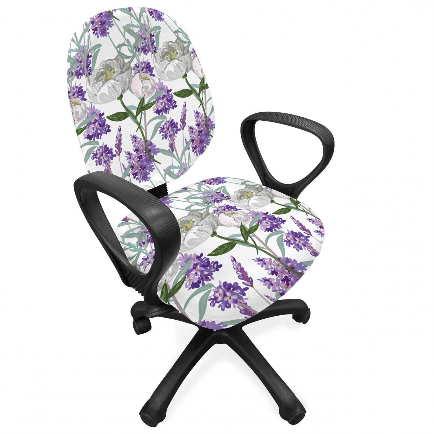 Ambesonne Botany Office Chair Slipcover Protective Stretch Cover - Picture 113 of 184