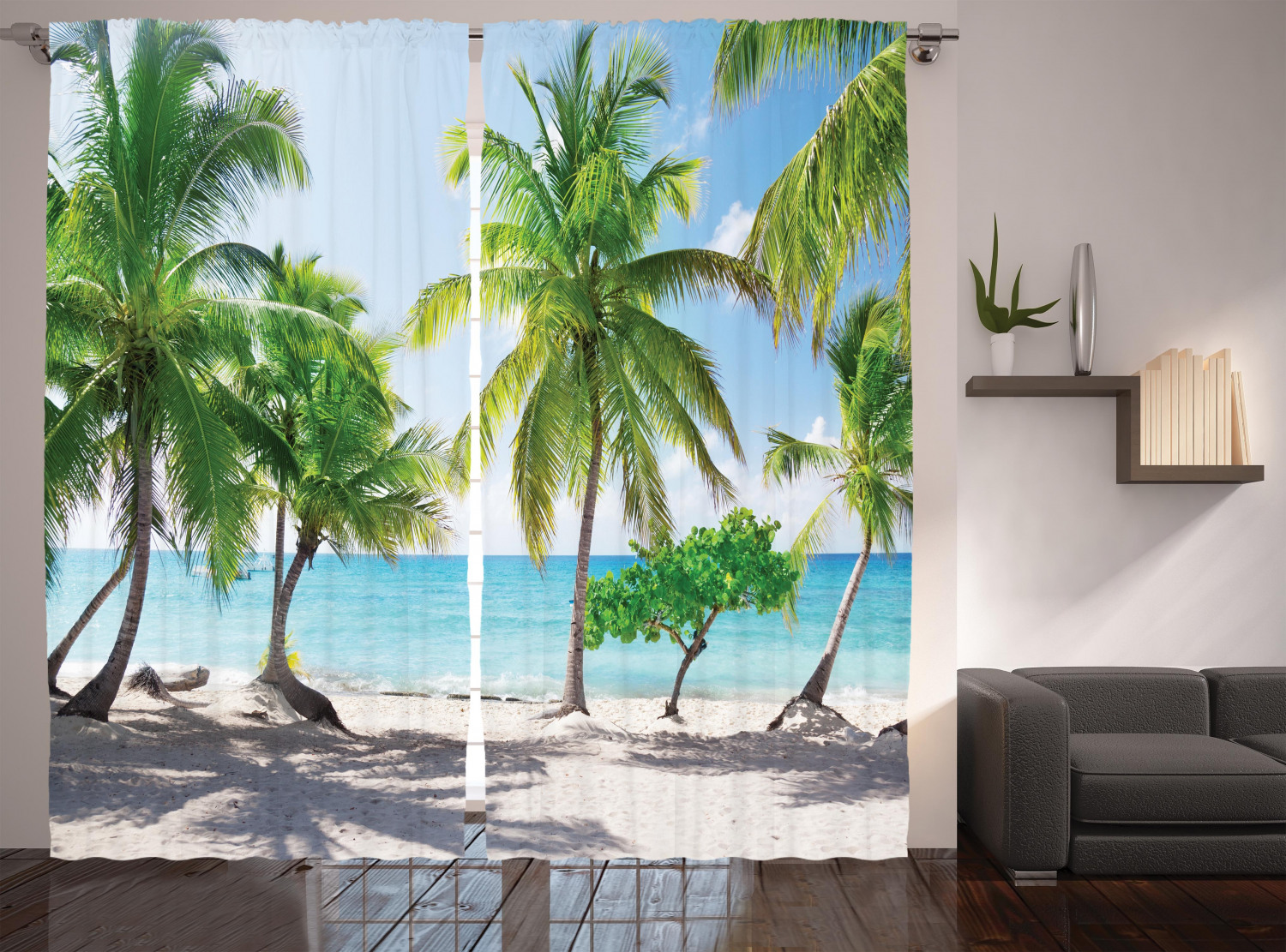 Ambesonne Living Room Bedroom Window Drapes Decorative Curtains 2 Panel Set 