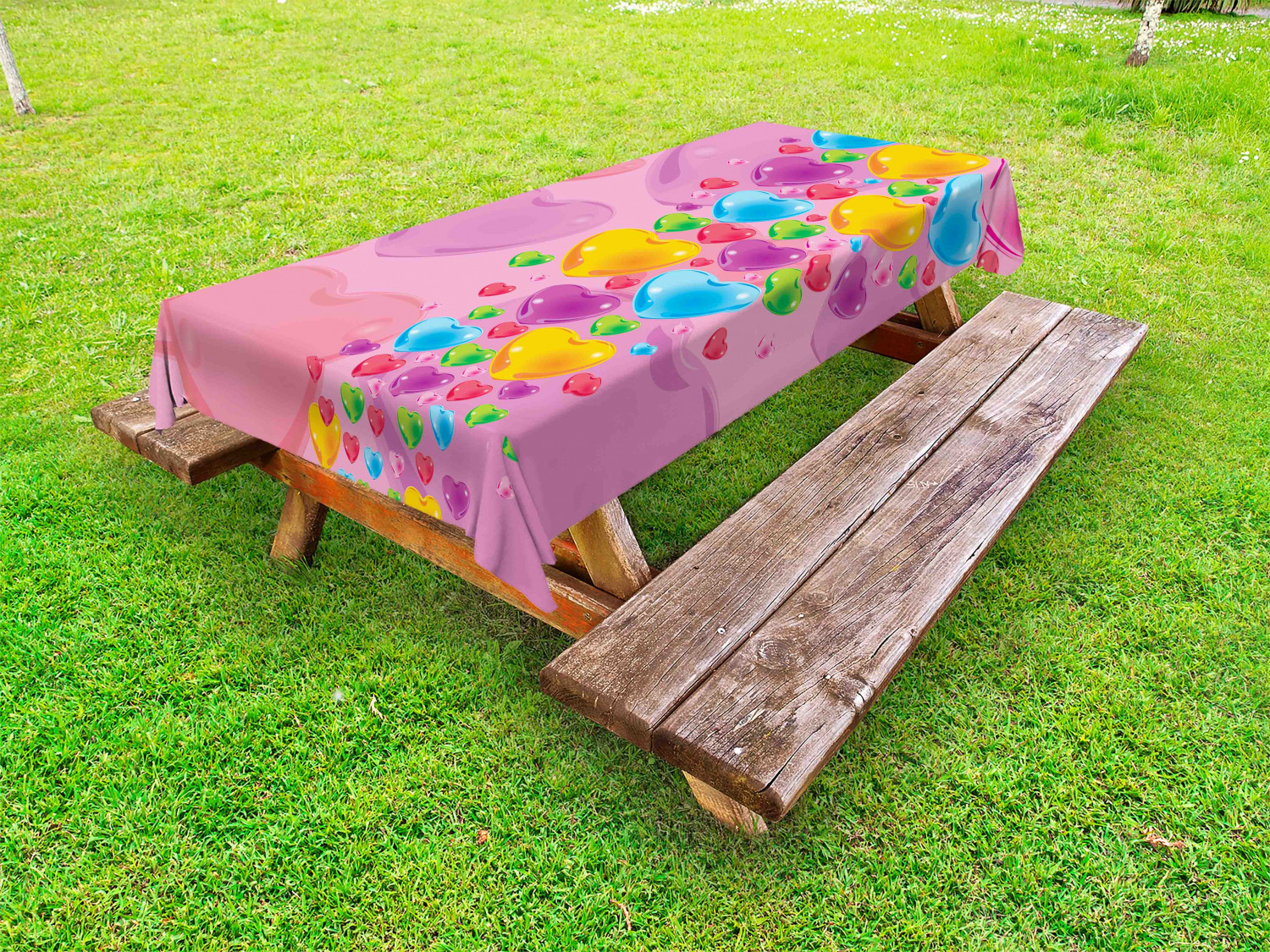 Colorful Outdoor Picnic Tablecloth in 3 Sizes Washable Waterproof - Picture 35 of 60