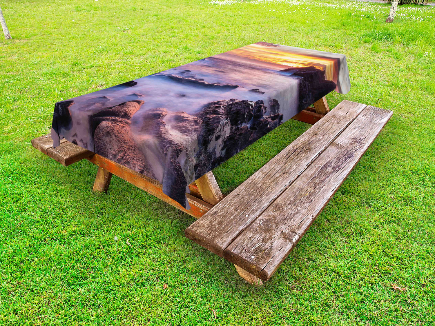 Colorful Outdoor Picnic Tablecloth in 3 Sizes Washable Waterproof - Picture 45 of 60
