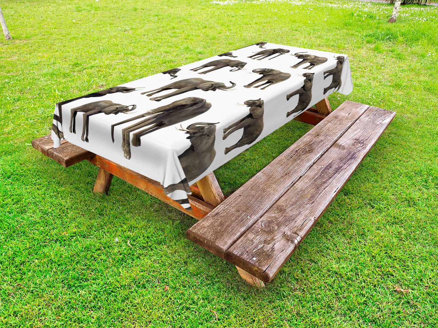 Woodland Animals Outdoor Picnic Tablecloth in 3 Sizes Washable Waterproof - Picture 17 of 50