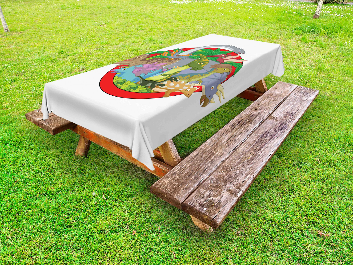 Colorful Outdoor Picnic Tablecloth in 3 Sizes Washable Waterproof - Picture 53 of 60