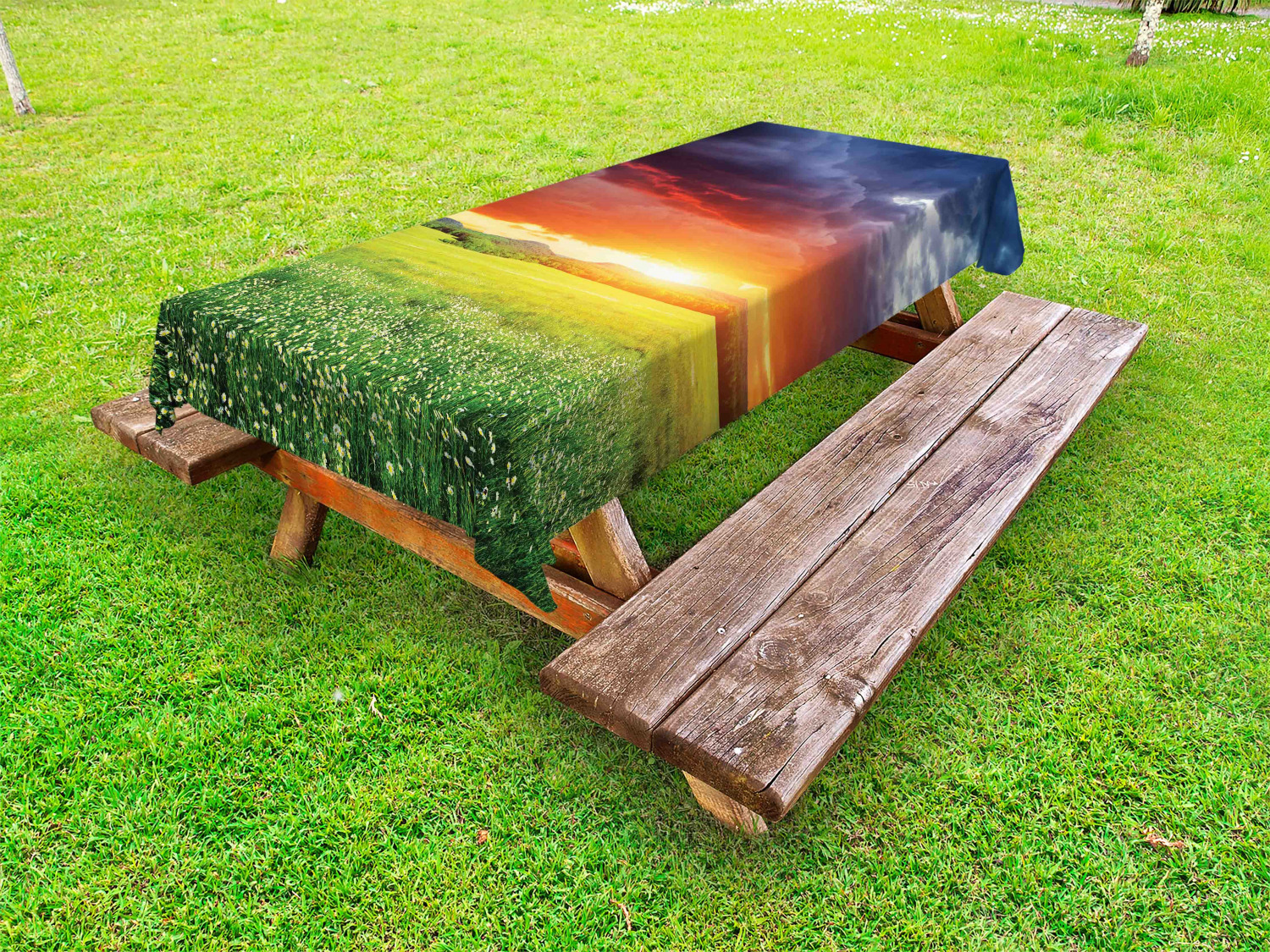 Colorful Outdoor Picnic Tablecloth in 3 Sizes Washable Waterproof - Picture 47 of 60