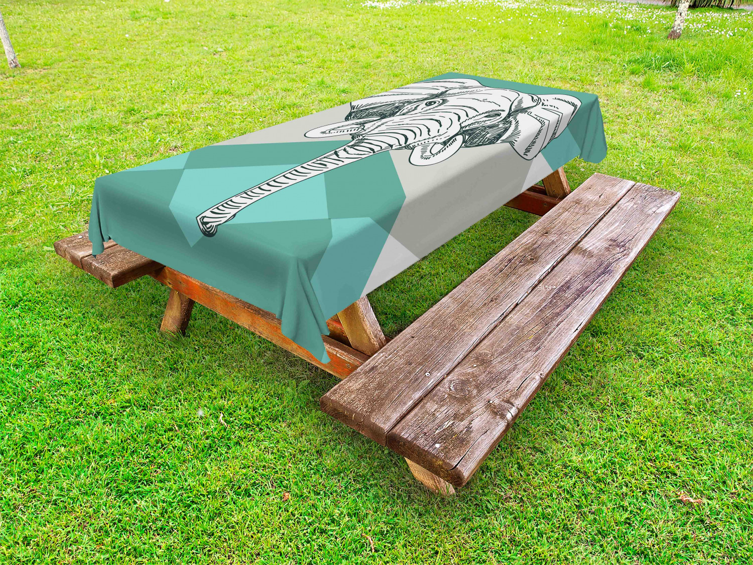 Woodland Animals Outdoor Picnic Tablecloth in 3 Sizes Washable Waterproof - Picture 21 of 50