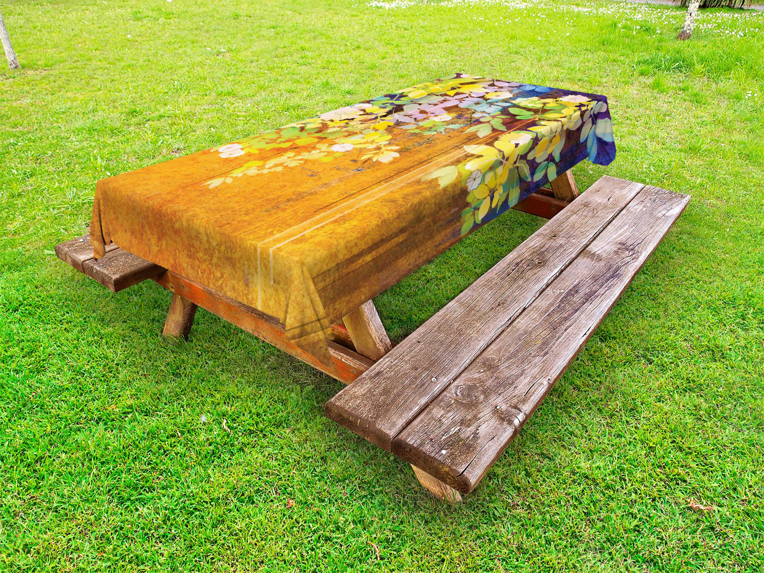 Colorful Outdoor Picnic Tablecloth in 3 Sizes Washable Waterproof - Picture 39 of 60