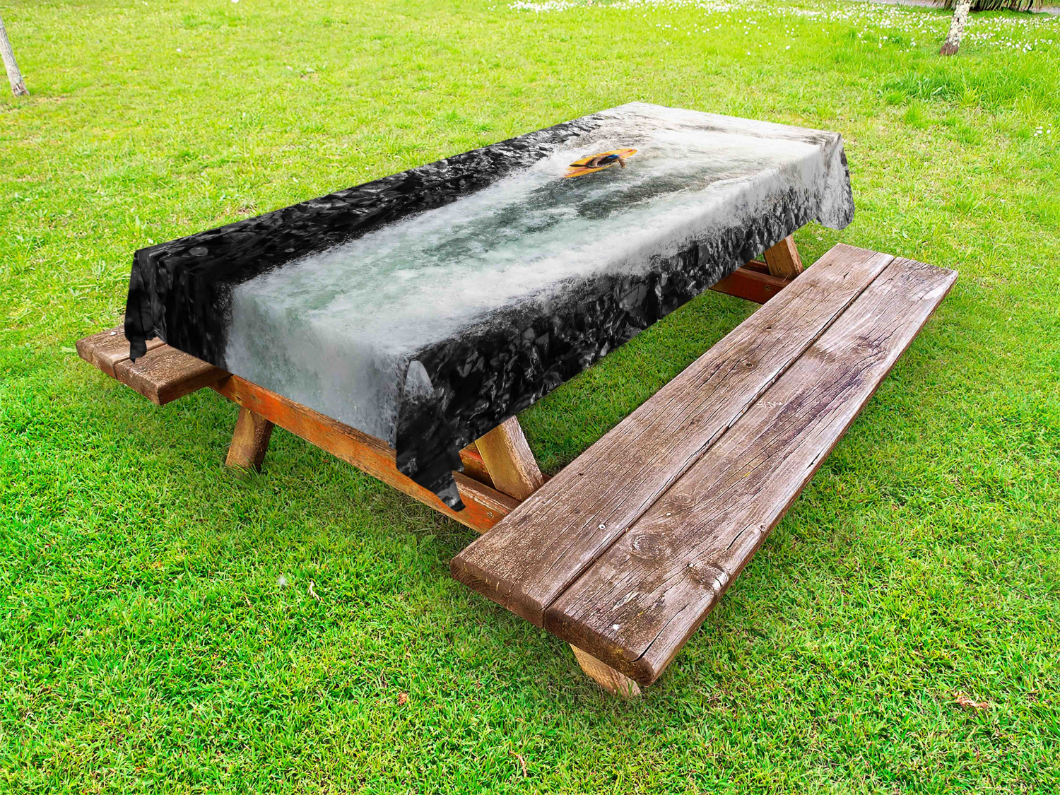 Colorful Outdoor Picnic Tablecloth in 3 Sizes Washable Waterproof - Picture 19 of 60