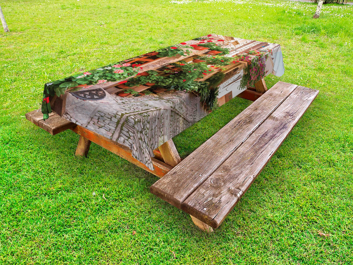 Colorful Outdoor Picnic Tablecloth in 3 Sizes Washable Waterproof - Picture 43 of 60