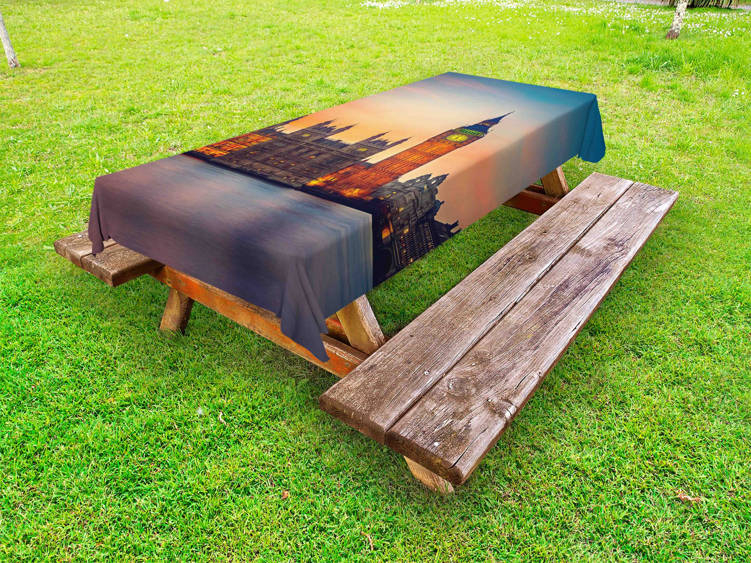 Colorful Outdoor Picnic Tablecloth in 3 Sizes Washable Waterproof - Picture 5 of 60