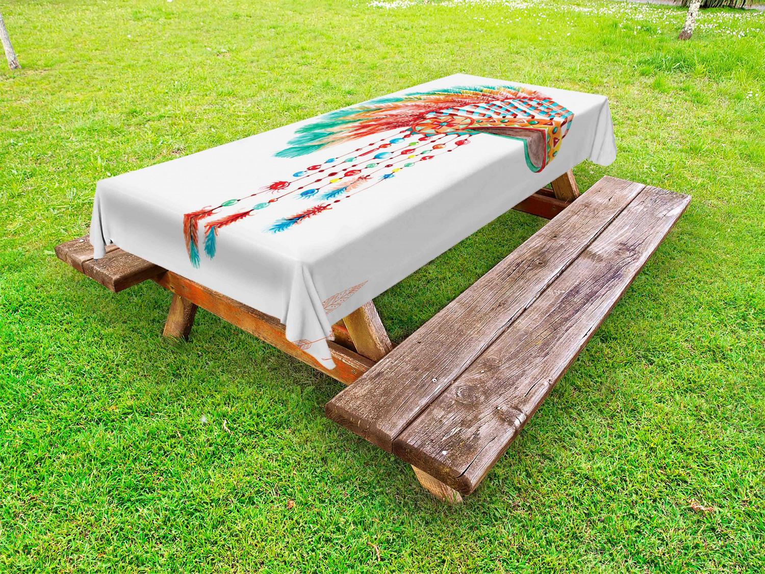 American Outdoor Picnic Tablecloth in 3 Sizes Washable Waterproof - Picture 25 of 44
