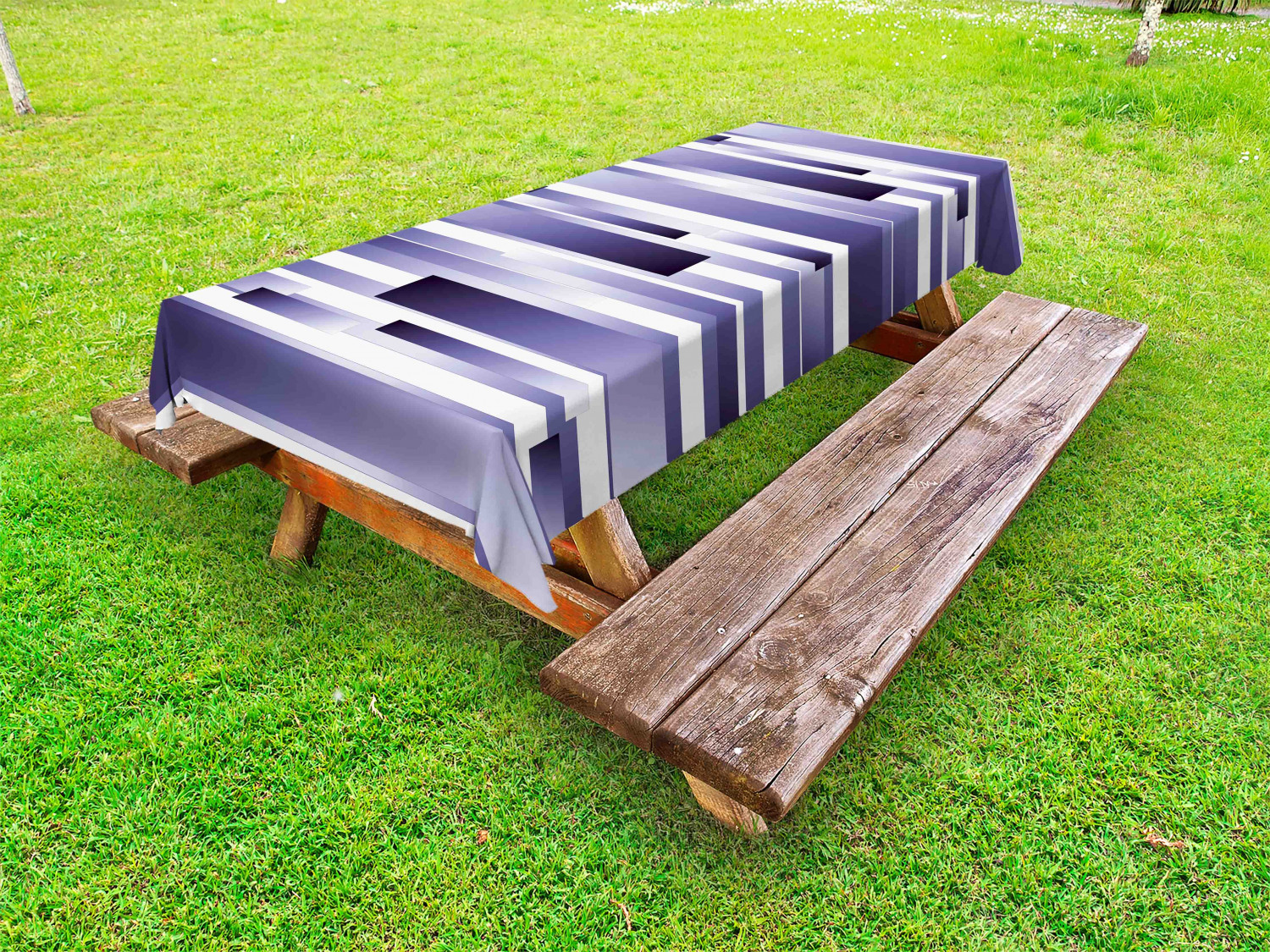 Modern Pattern Outdoor Picnic Tablecloth in 3 Sizes Washable Waterproof - Picture 47 of 56