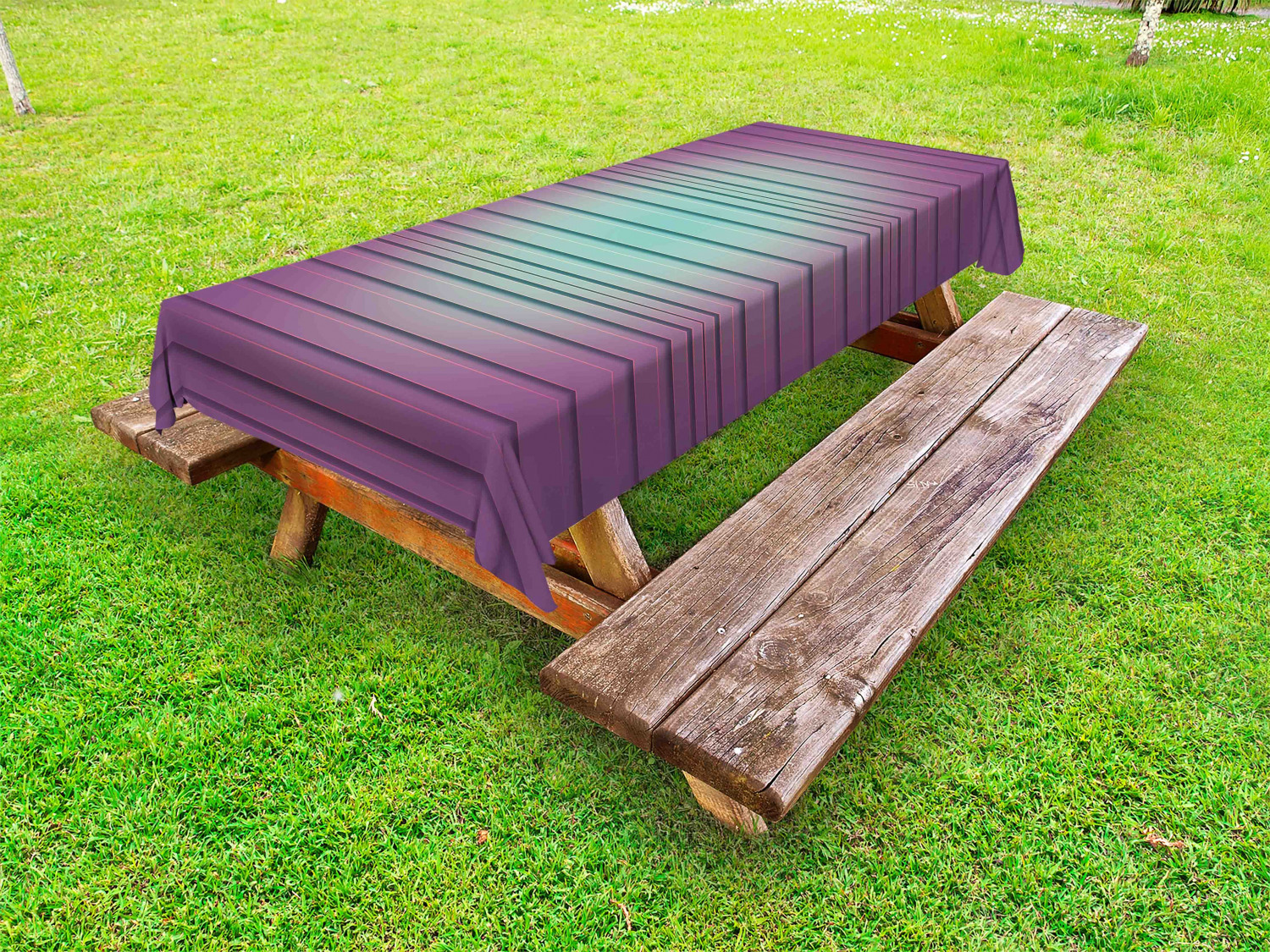 Modern Pattern Outdoor Picnic Tablecloth in 3 Sizes Washable Waterproof - Picture 7 of 56