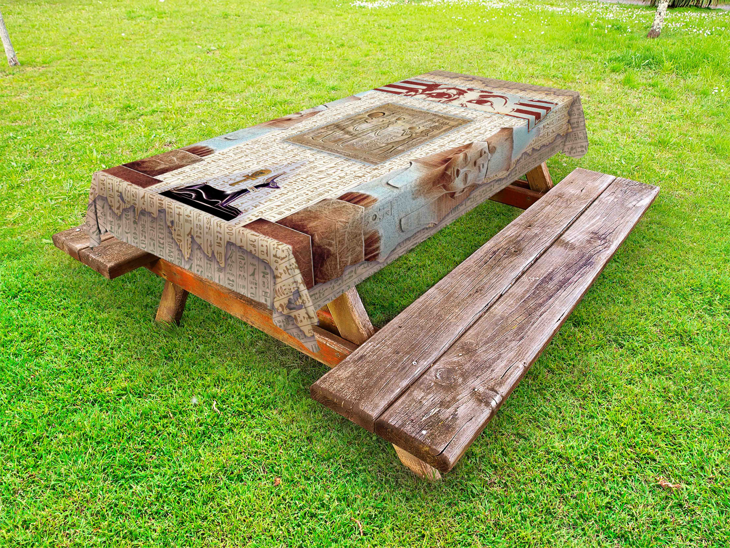 Modern Pattern Outdoor Picnic Tablecloth in 3 Sizes Washable Waterproof - Picture 5 of 56