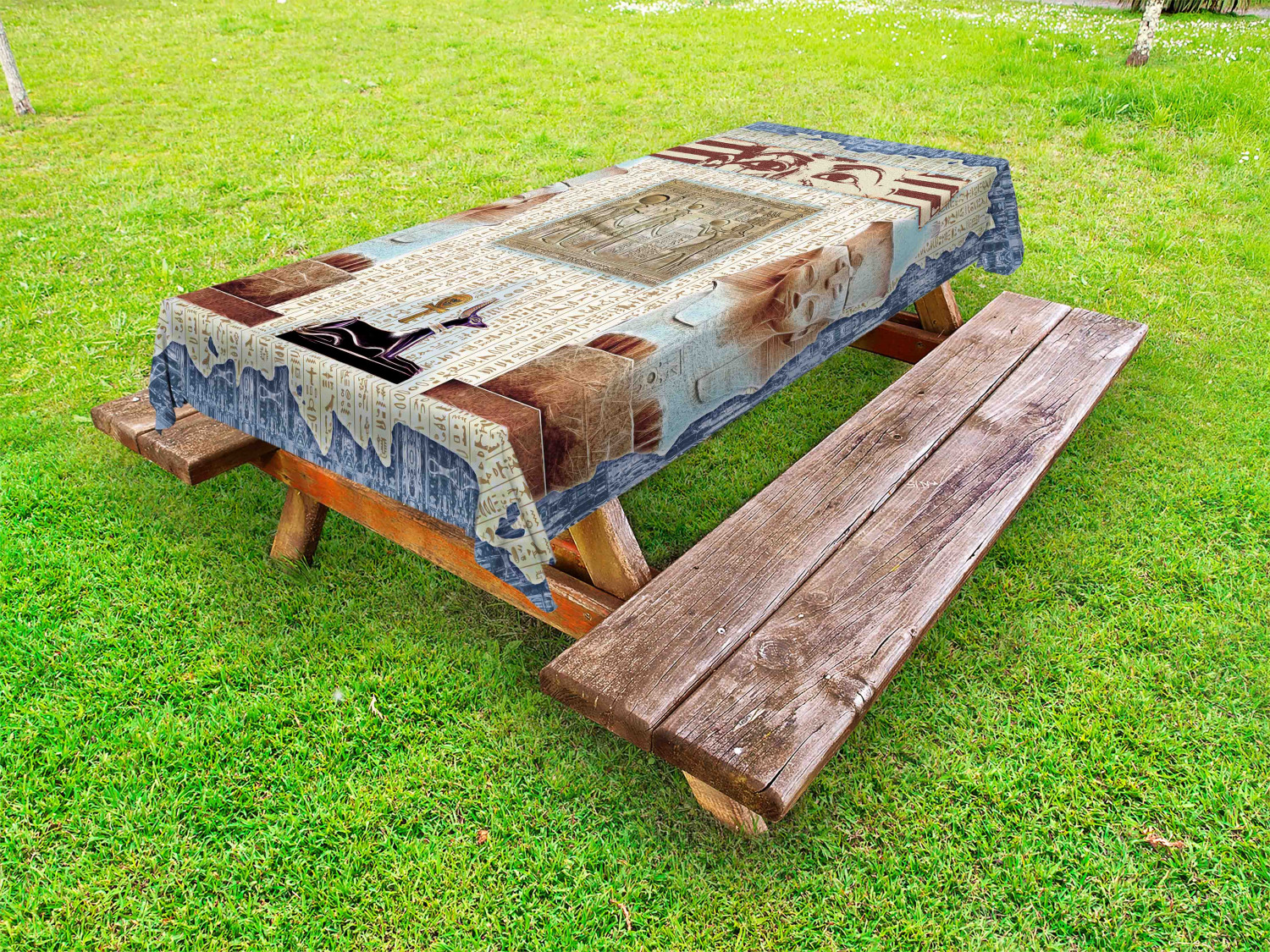 Modern Pattern Outdoor Picnic Tablecloth in 3 Sizes Washable Waterproof - Picture 19 of 56