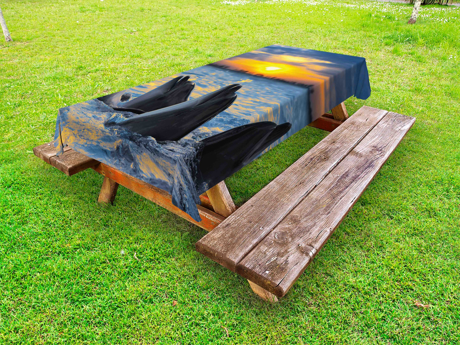 Retro Girls Outdoor Picnic Tablecloth in 3 Sizes Washable Waterproof - Picture 15 of 54