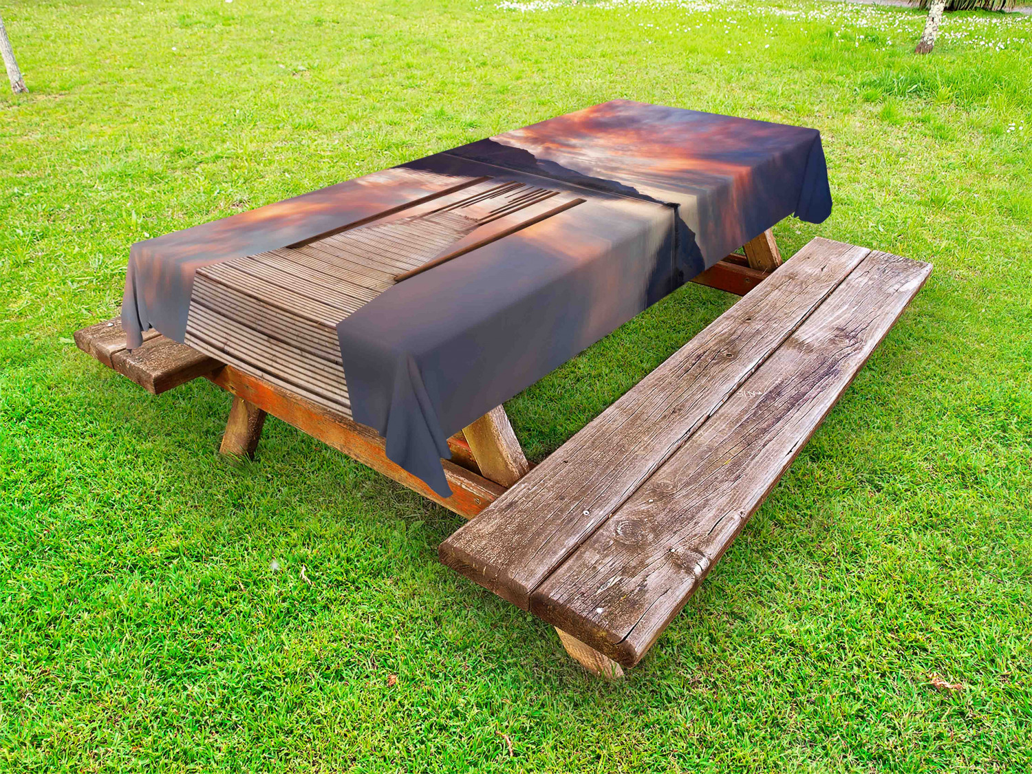 Retro Girls Outdoor Picnic Tablecloth in 3 Sizes Washable Waterproof - Picture 43 of 54