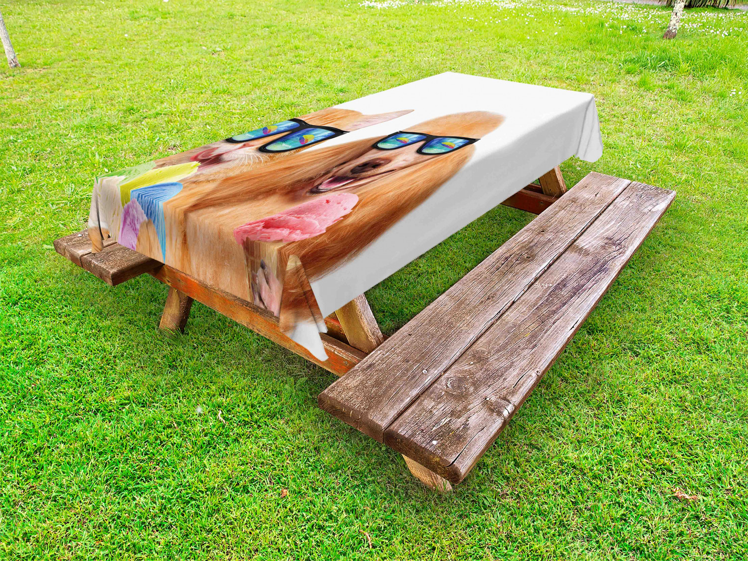 Retro Girls Outdoor Picnic Tablecloth in 3 Sizes Washable Waterproof - Picture 31 of 54