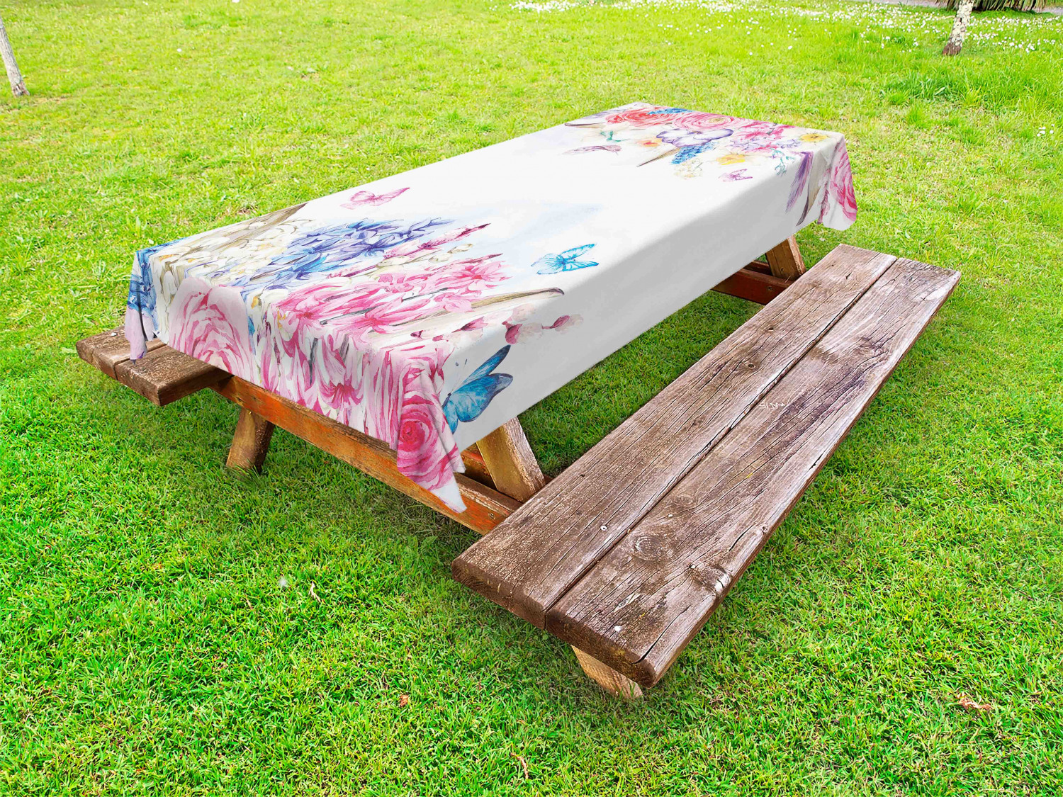 Retro Girls Outdoor Picnic Tablecloth in 3 Sizes Washable Waterproof - Picture 45 of 54