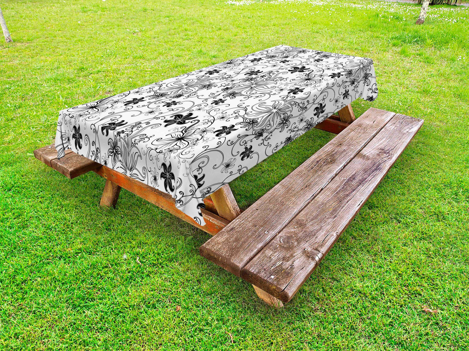 Retro Girls Outdoor Picnic Tablecloth in 3 Sizes Washable Waterproof - Picture 5 of 54