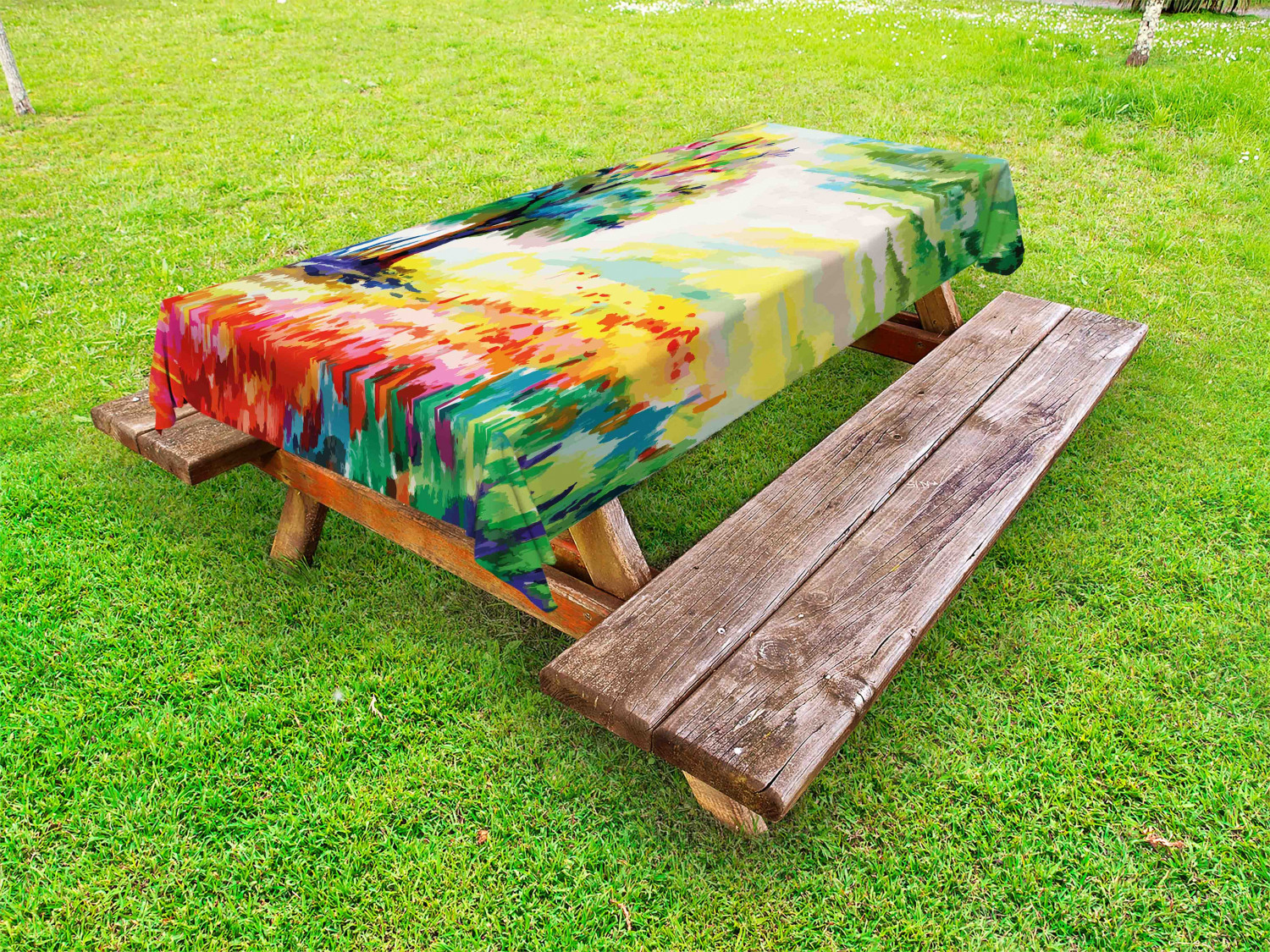 Retro Girls Outdoor Picnic Tablecloth in 3 Sizes Washable Waterproof - Picture 39 of 54