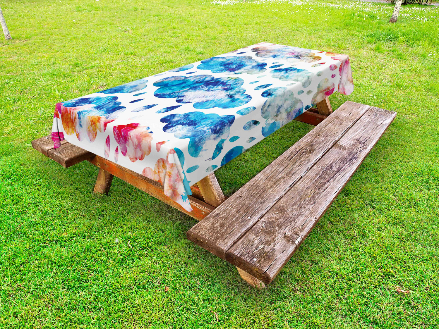Retro Girls Outdoor Picnic Tablecloth in 3 Sizes Washable Waterproof - Picture 25 of 54