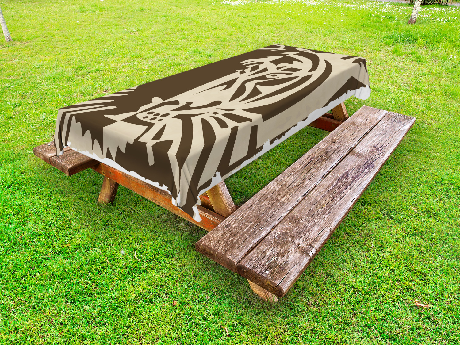 Woodland Animals Outdoor Picnic Tablecloth in 3 Sizes Washable Waterproof - Picture 5 of 50